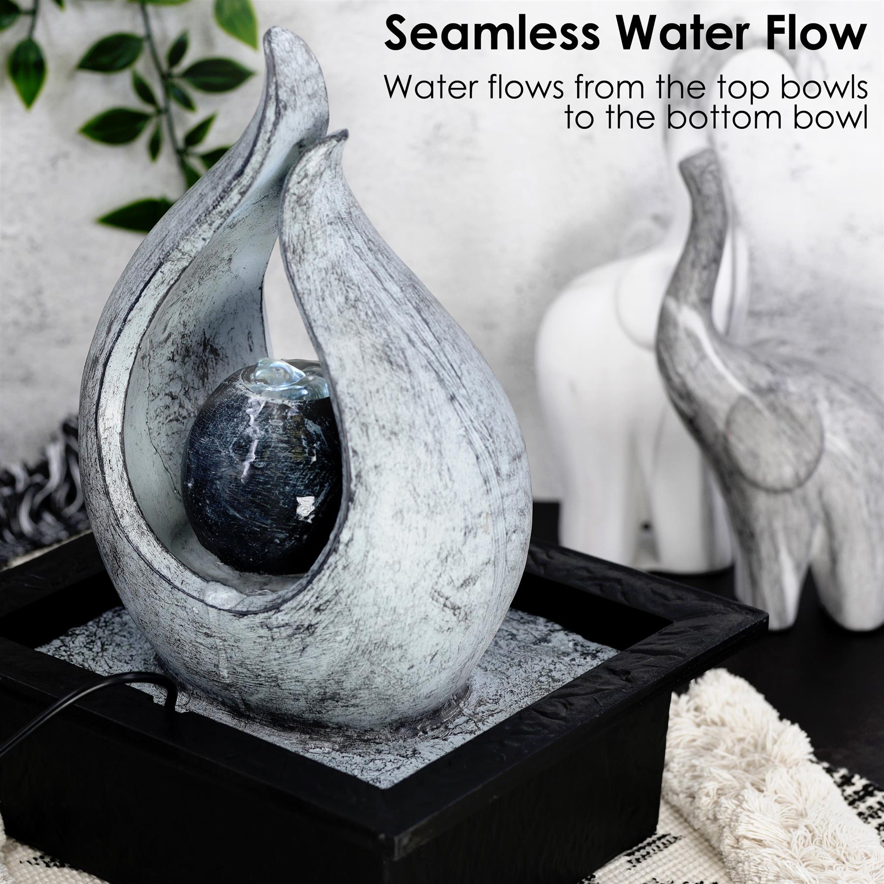 Flame Water Feature Indoor With LED by GEEZY - The Magic Toy Shop