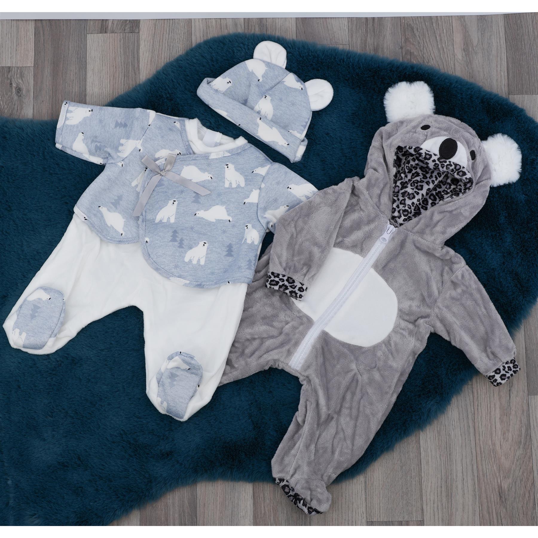 BiBi Outfits - Set of Two Doll Clothes (Polar Bear & Koala) (50 cm / 20") by BiBi Doll - The Magic Toy Shop