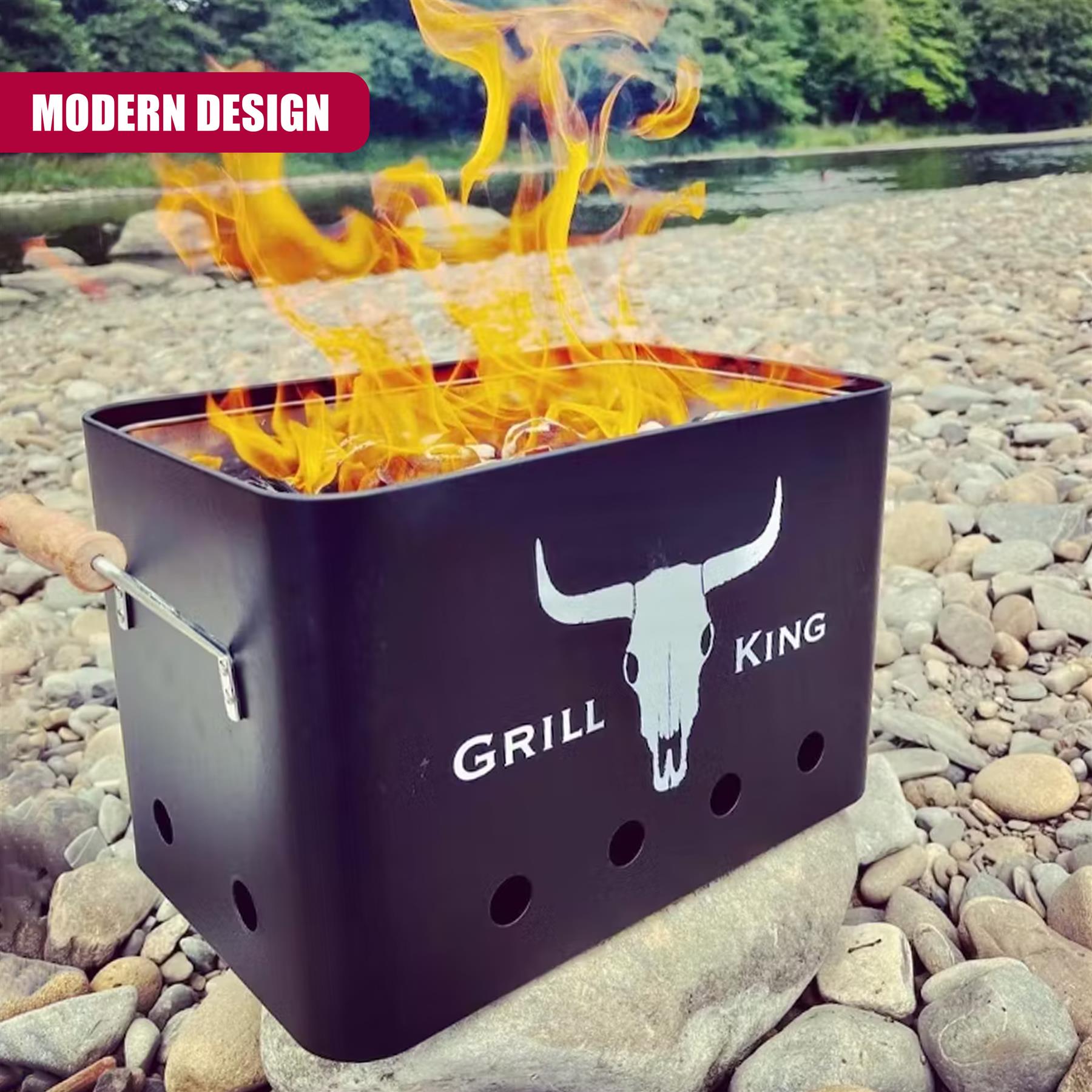 Portable Outdoor Charcoal BBQ Barbecue Grill by GEEZY - The Magic Toy Shop