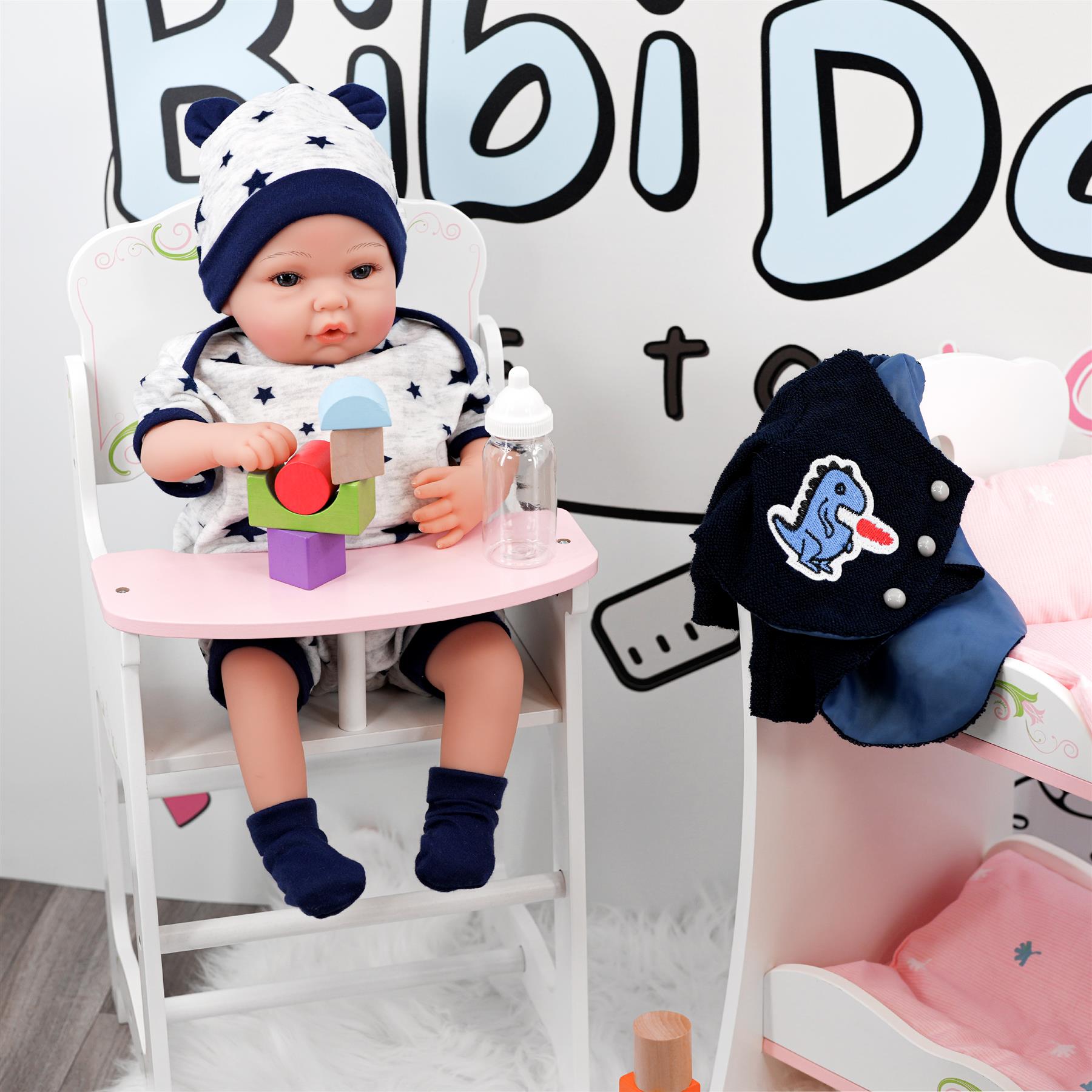BiBi Outfits - Reborn Doll Clothes (Navy) (50 cm / 20") by BiBi Doll - The Magic Toy Shop