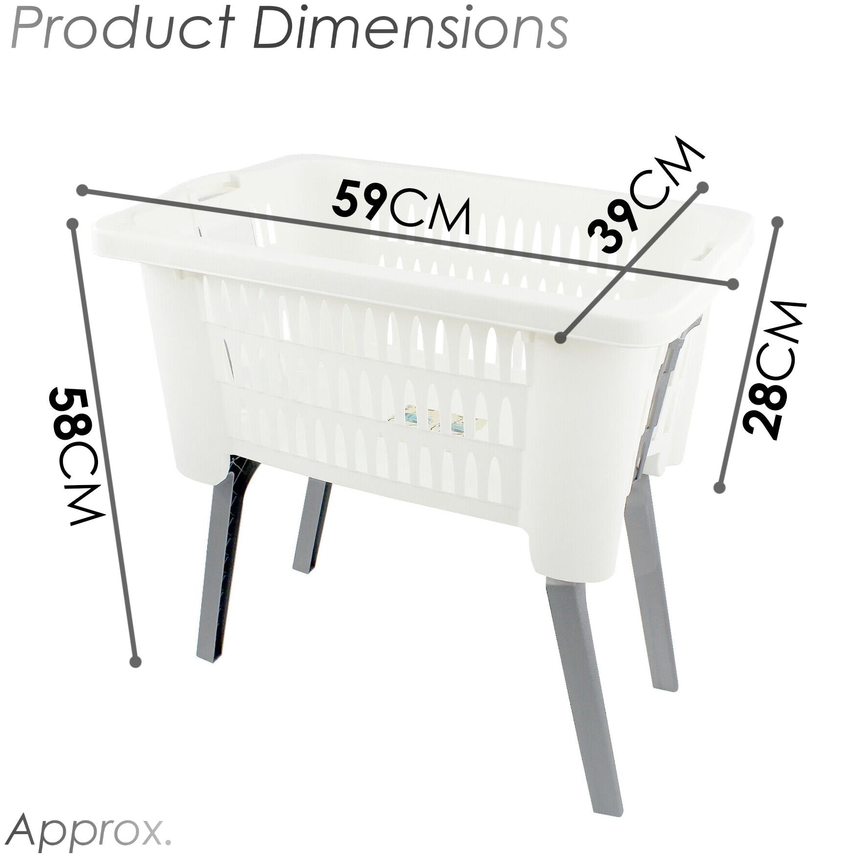 Laundry Basket with Foldable Legs by GEEZY - The Magic Toy Shop