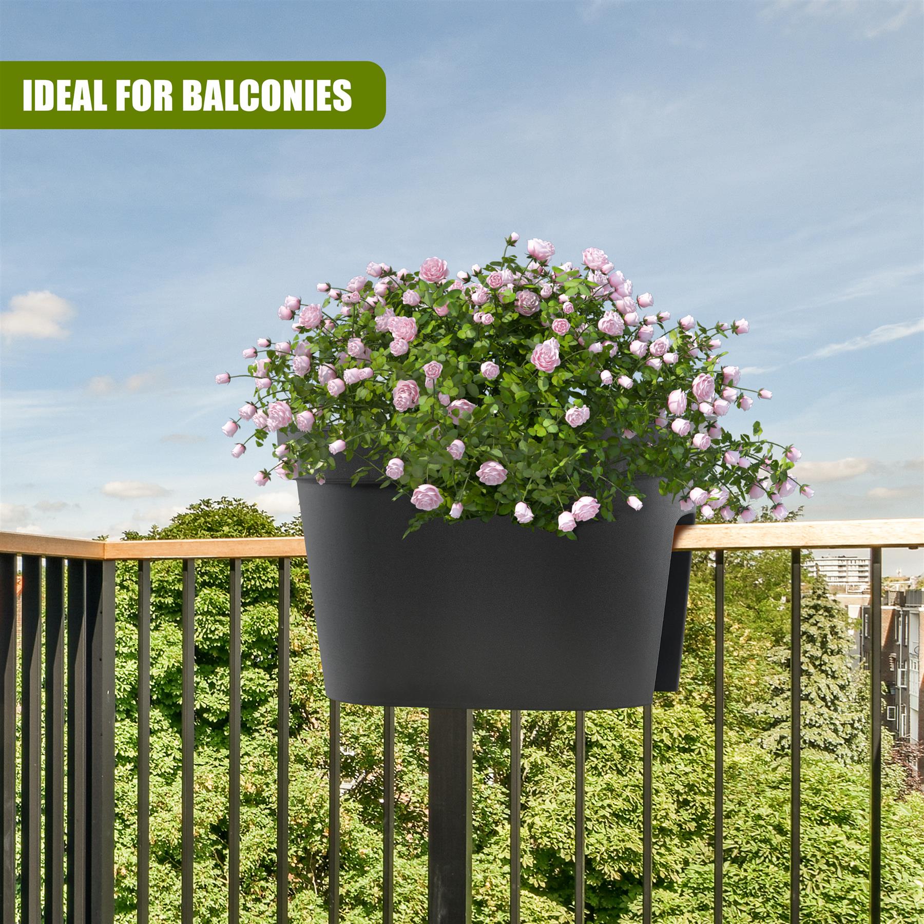 Flower Bridge Hanging Planter Oval Pot by Geezy - The Magic Toy Shop