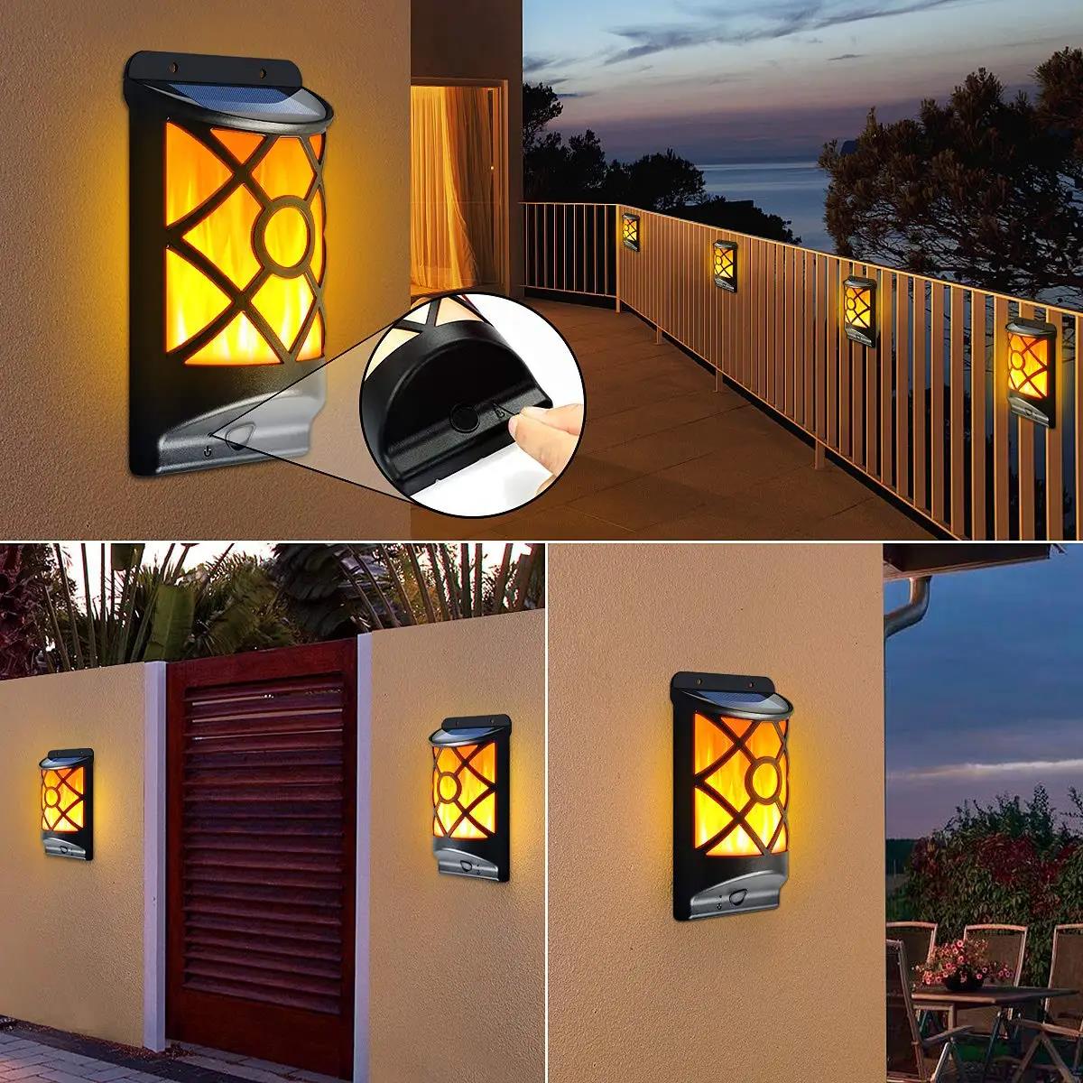 Solar Powered LED Flame Light Wall Mounted by GEEZY - The Magic Toy Shop