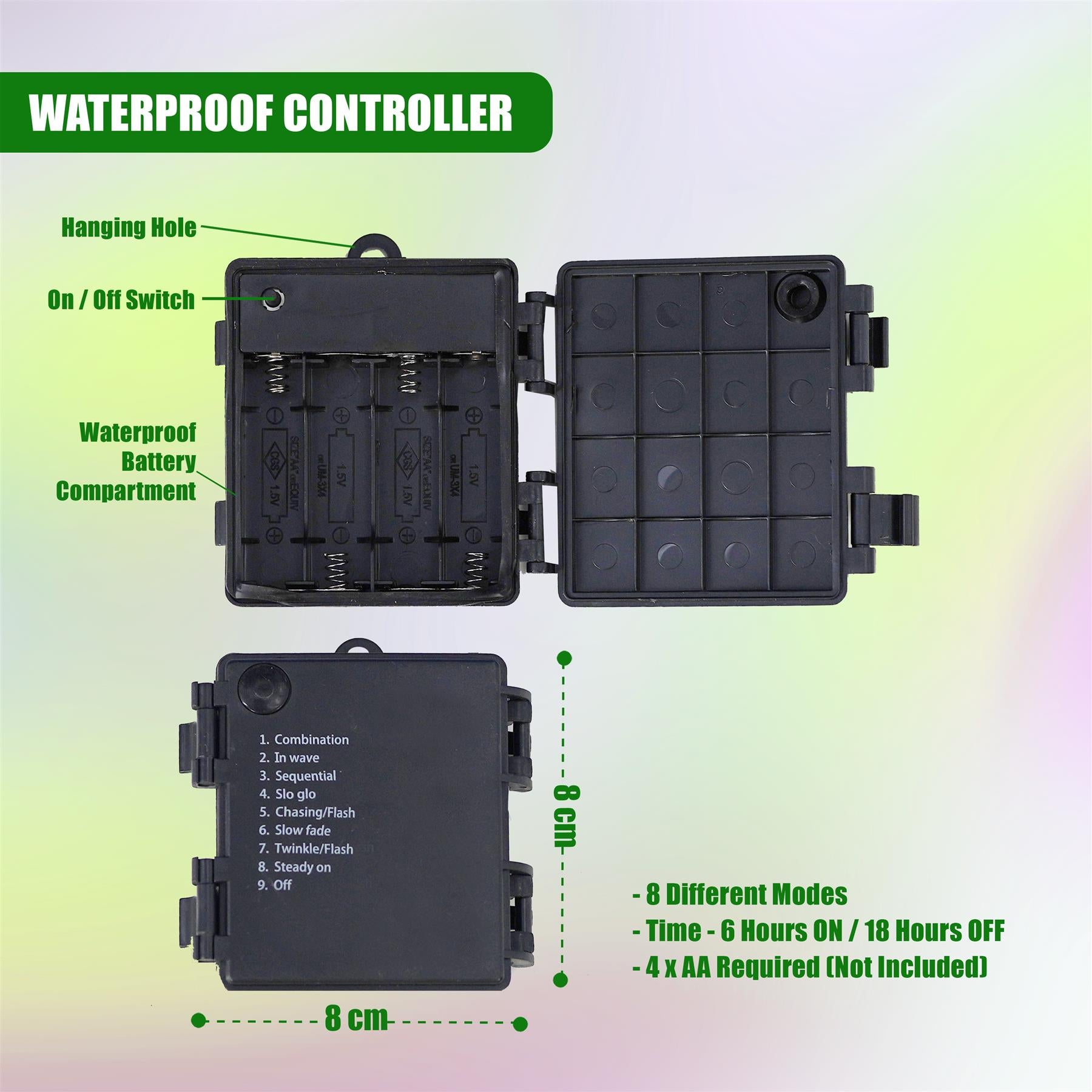 300 LED Cluster Christmas Lights - Multicolour by GEEZY - The Magic Toy Shop