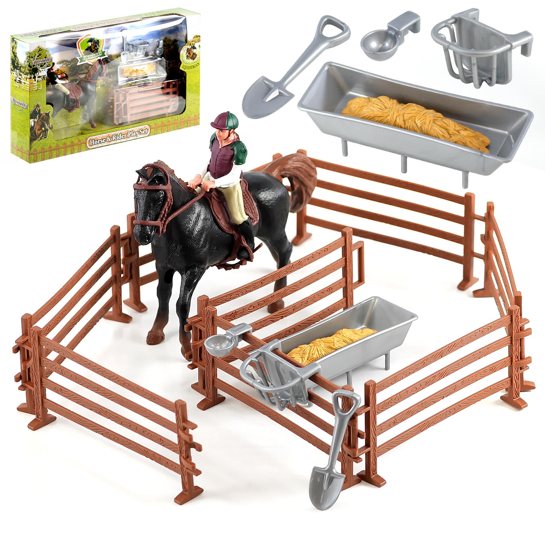 Horse and Rider Playset At The Magic Toy Shop