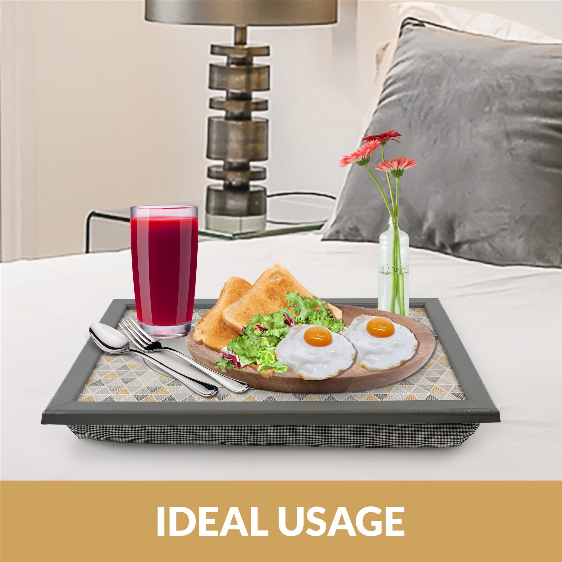 Smile and Be Happy Lap Tray With Bean Bag Cushion by Geezy - The Magic Toy Shop