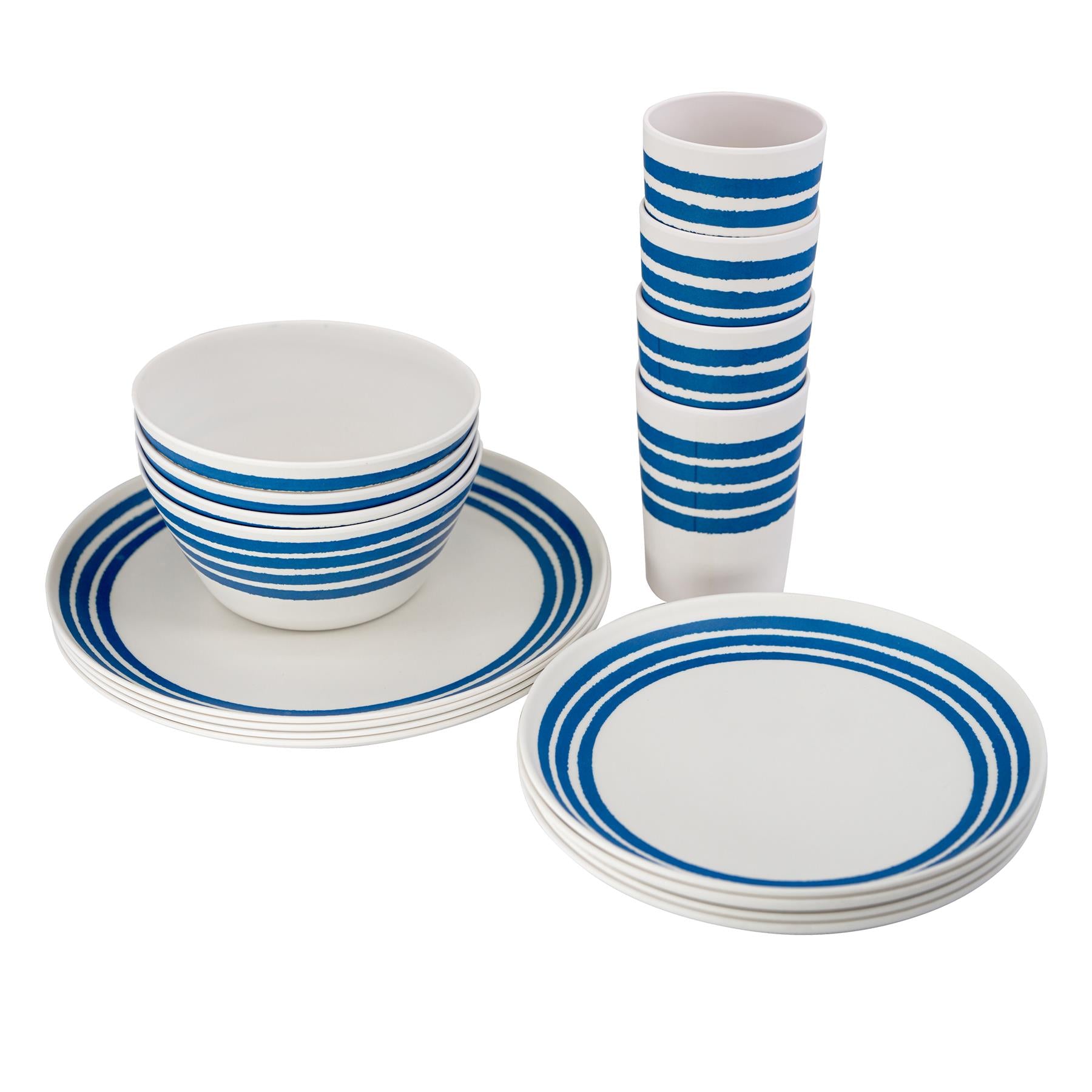 Melamine Camping Dinner Set For Four 16 Pieces by Geezy - The Magic Toy Shop