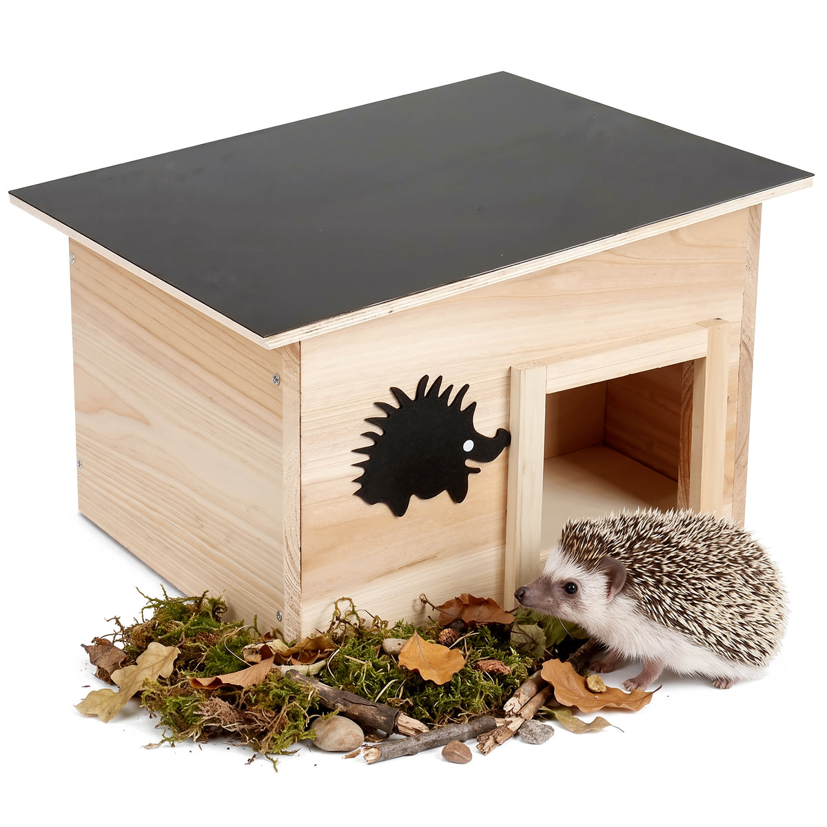Wooden Hedgehog House