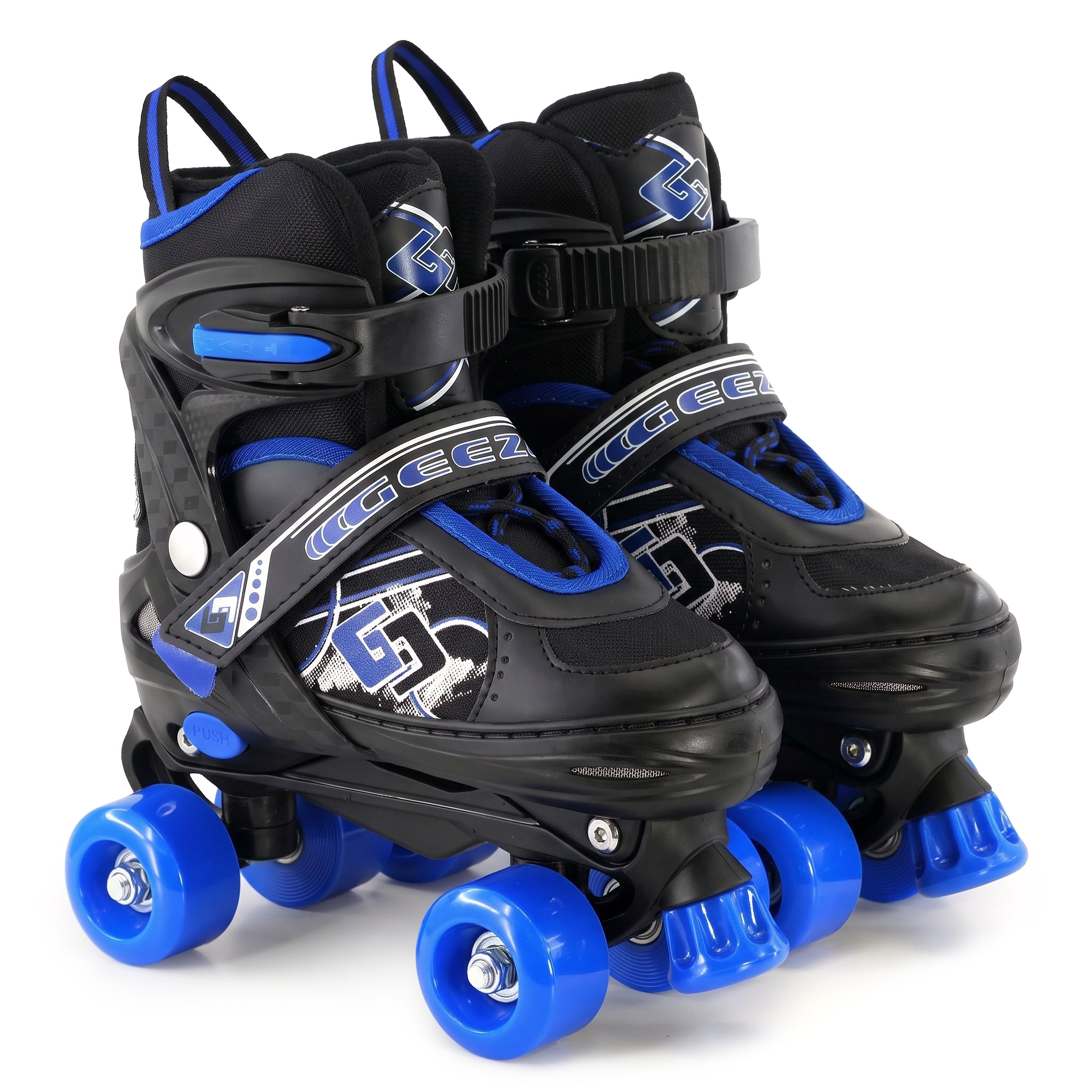 Blue & Black Kids Adjustable Roller Skates