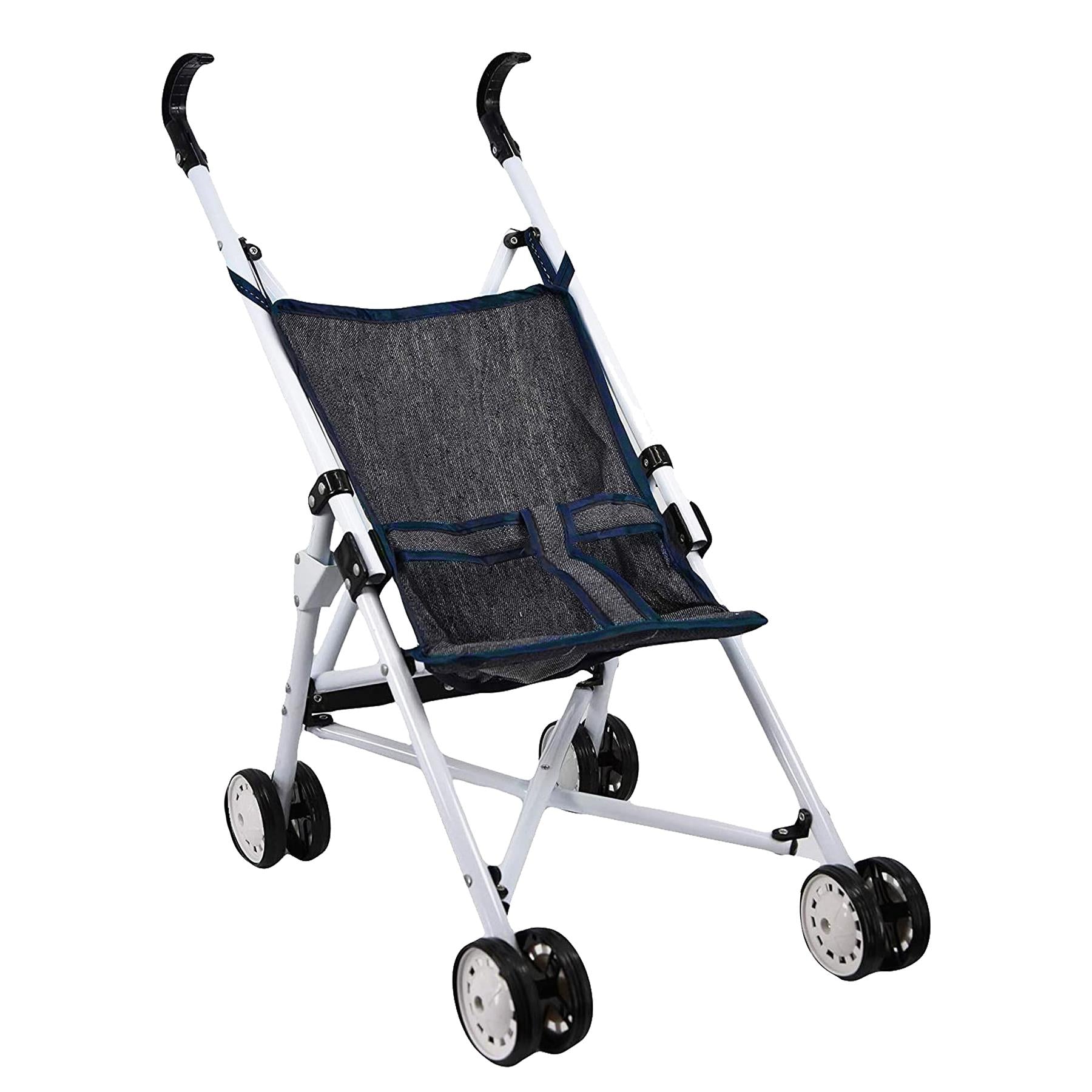 Black Baby Doll Foldable Stroller by BiBi Doll - The Magic Toy Shop