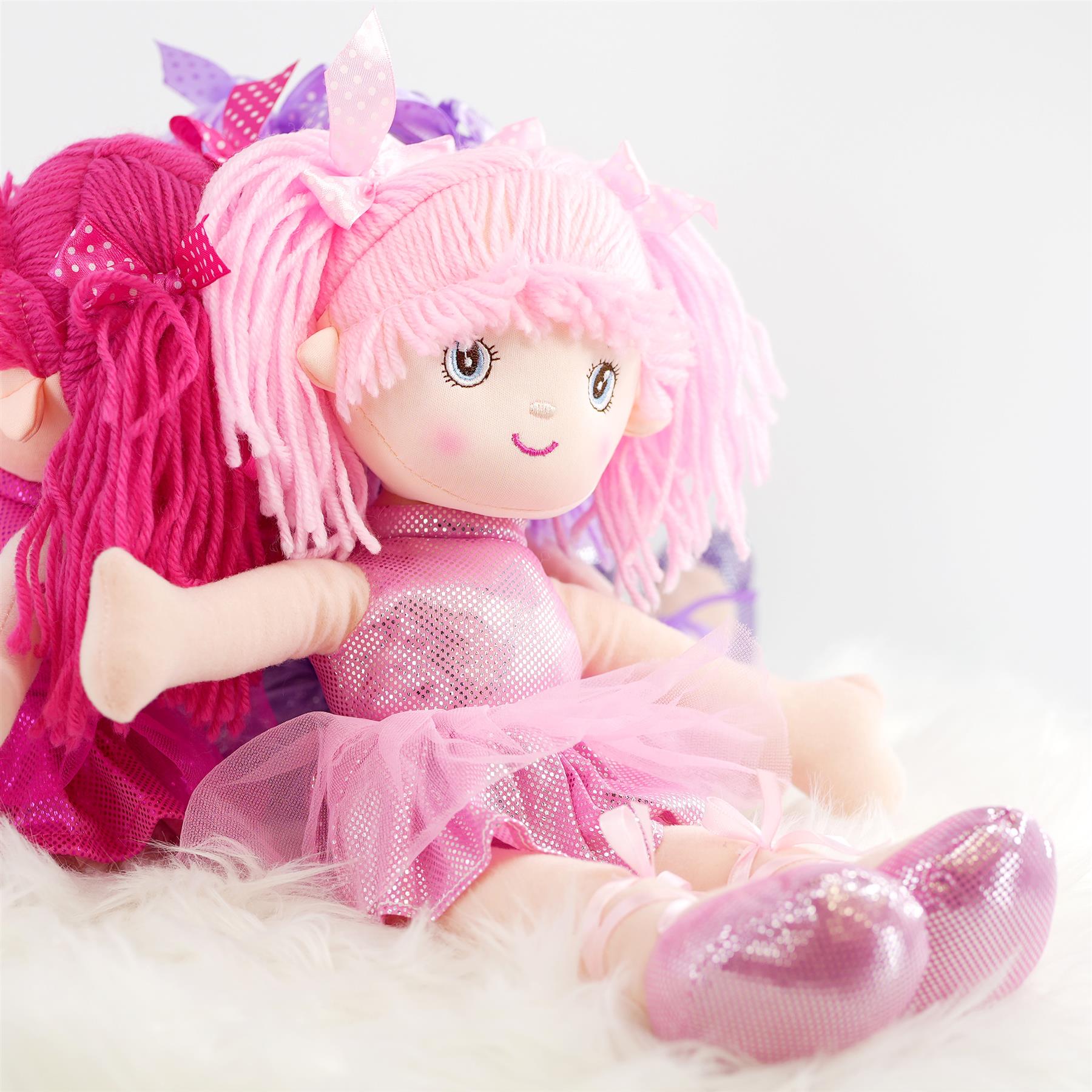Ballerina Rag Doll 16" by BiBi Doll - The Magic Toy Shop