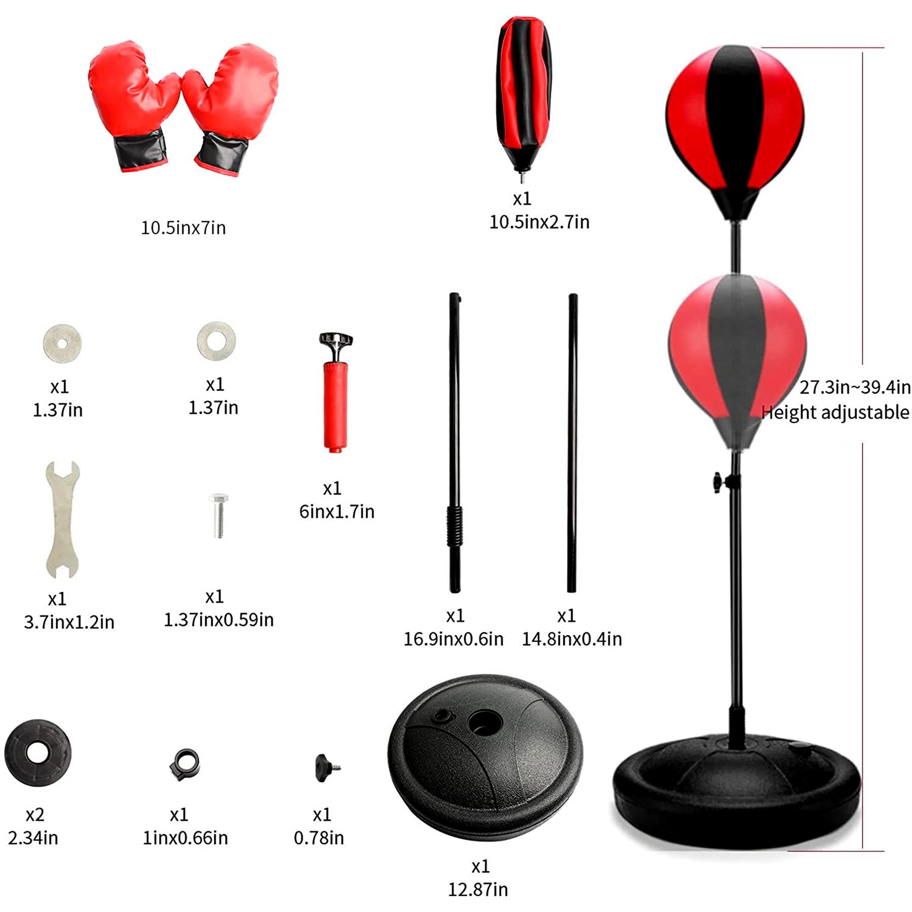 Freestanding Boxing Set Punch Ball Bag with Gloves by The Magic Toy Shop - The Magic Toy Shop