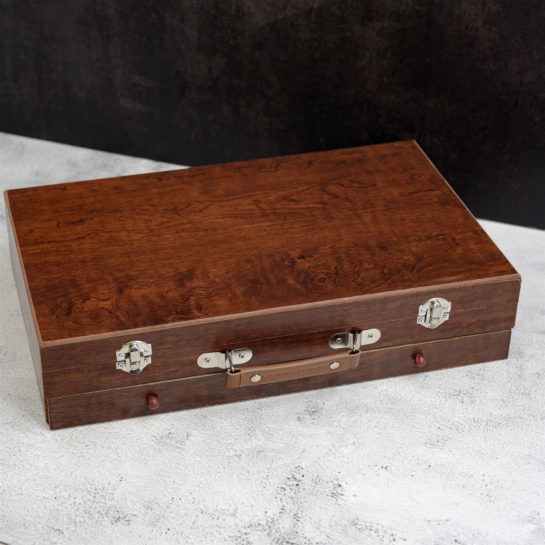 112 PCS Wooden Case Kids Art Set by The Magic Toy Shop - The Magic Toy Shop