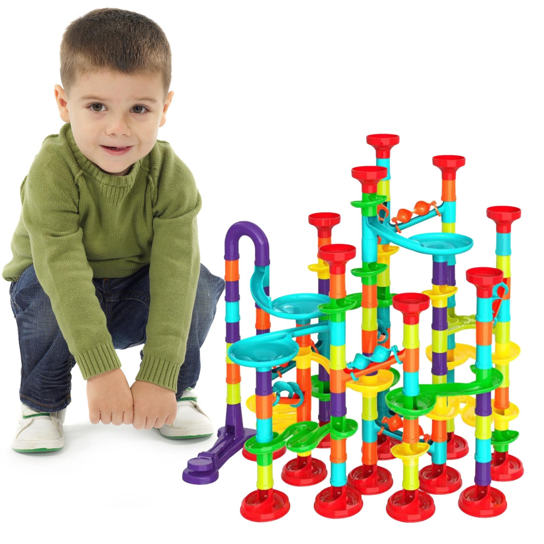 197 Pieces Marble Run Game by The Magic Toy Shop - The Magic Toy Shop