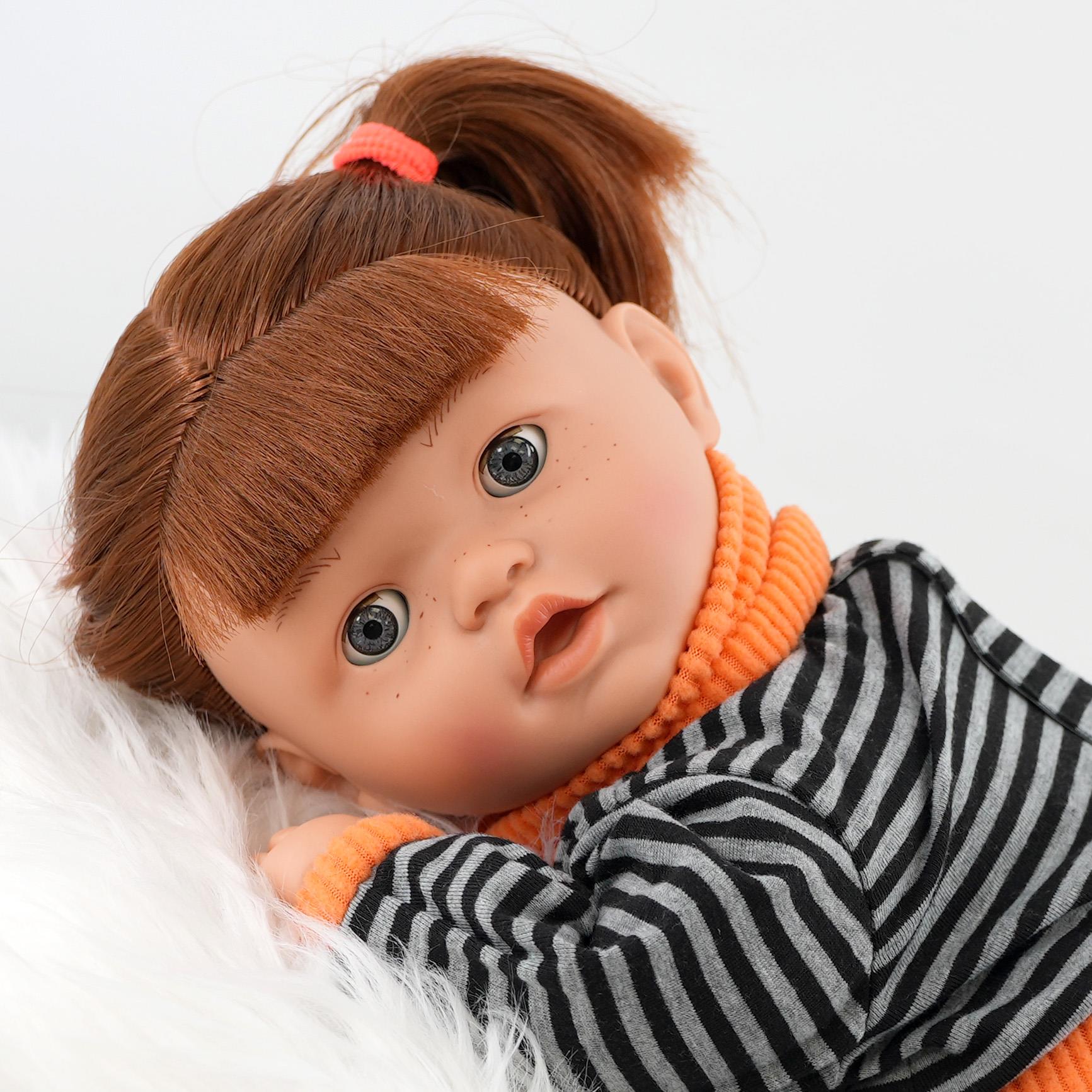 BiBi Sleeping Ginger Girl Doll (45 cm / 18") by BiBi Doll - The Magic Toy Shop