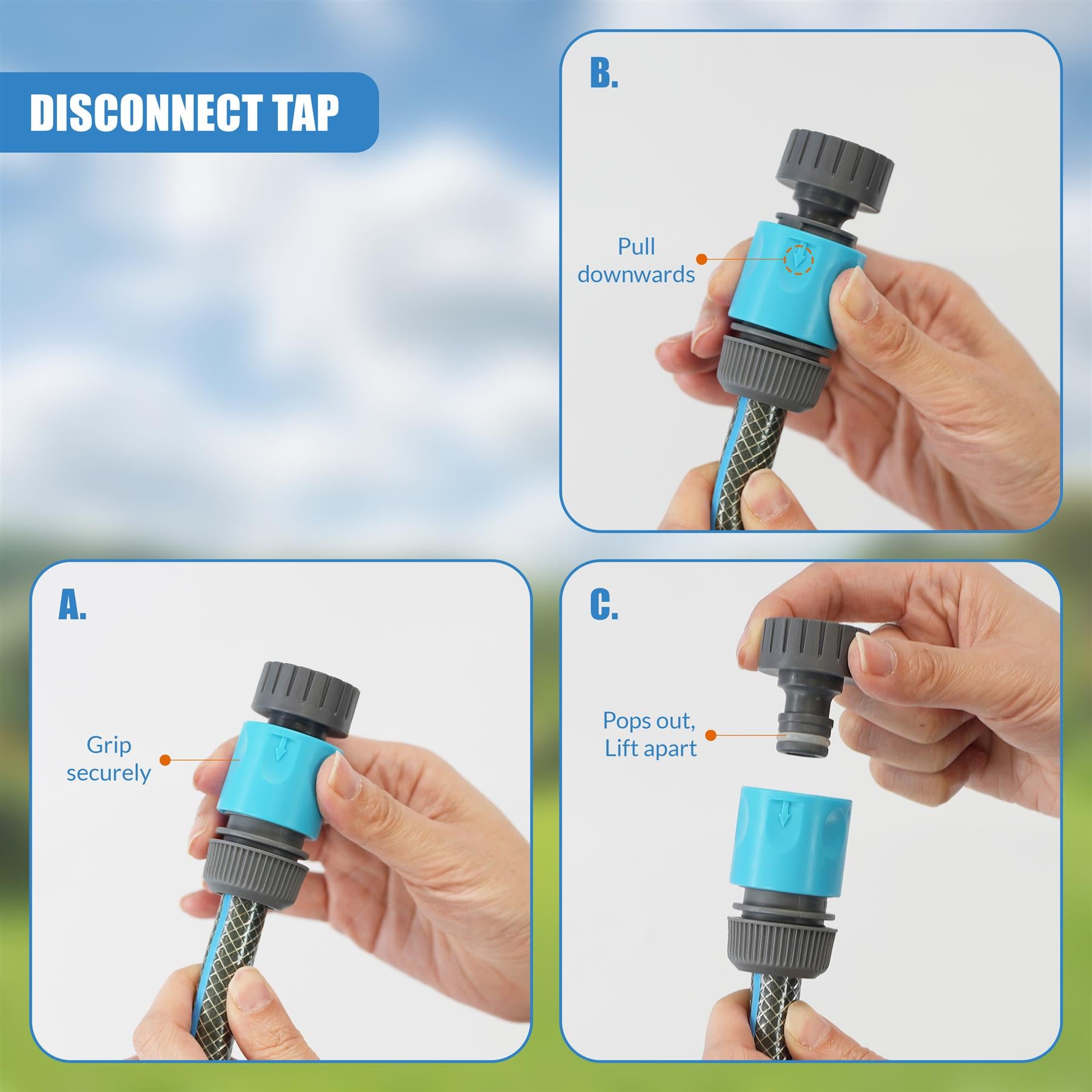 Garden Hose Set - 4 Pcs by GEEZY - The Magic Toy Shop