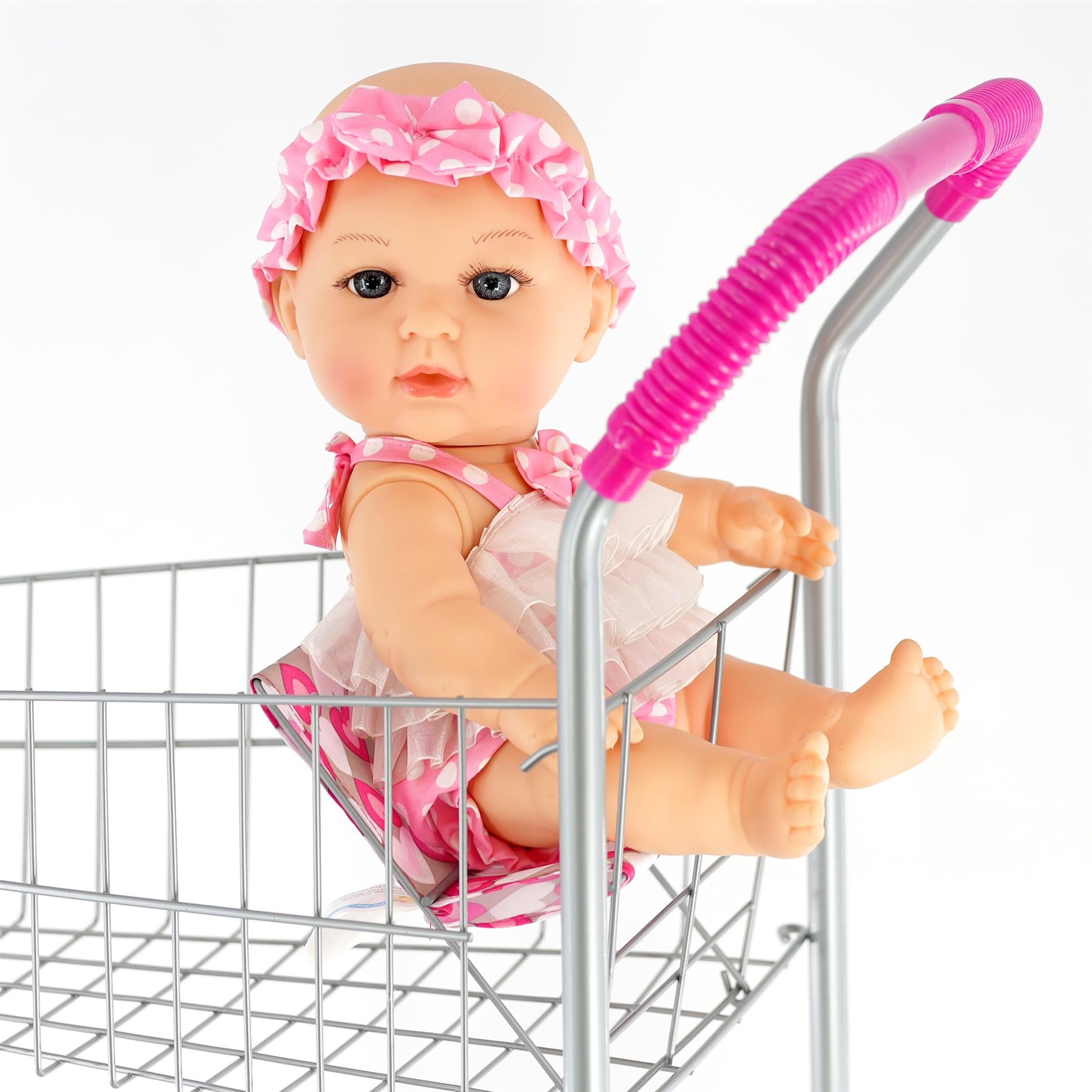 Kids Shopping Trolley With Doll Seat by BiBi Doll - The Magic Toy Shop
