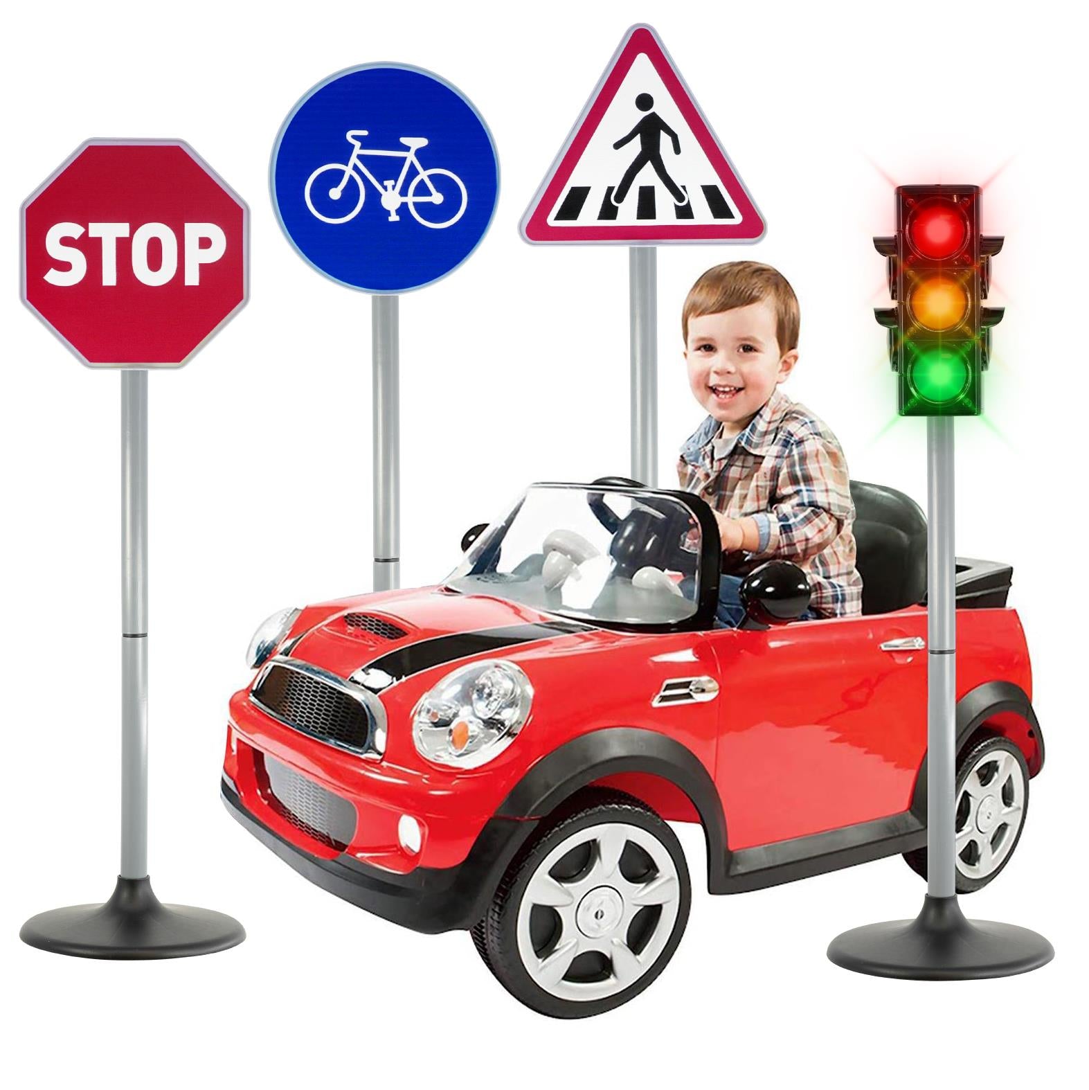 Kids Road Safety Traffic Lights and Road Signs by The Magic Toy Shop - The Magic Toy Shop