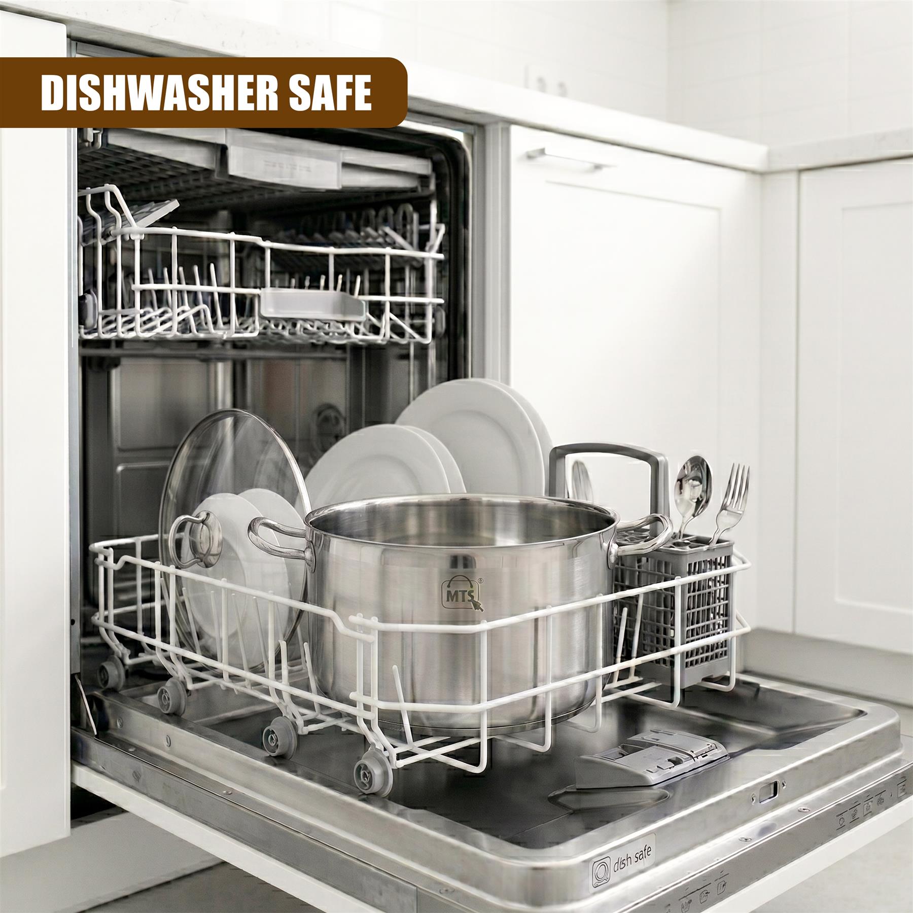 Stainless Steel Stock Pot with Glass Lid - 9 L