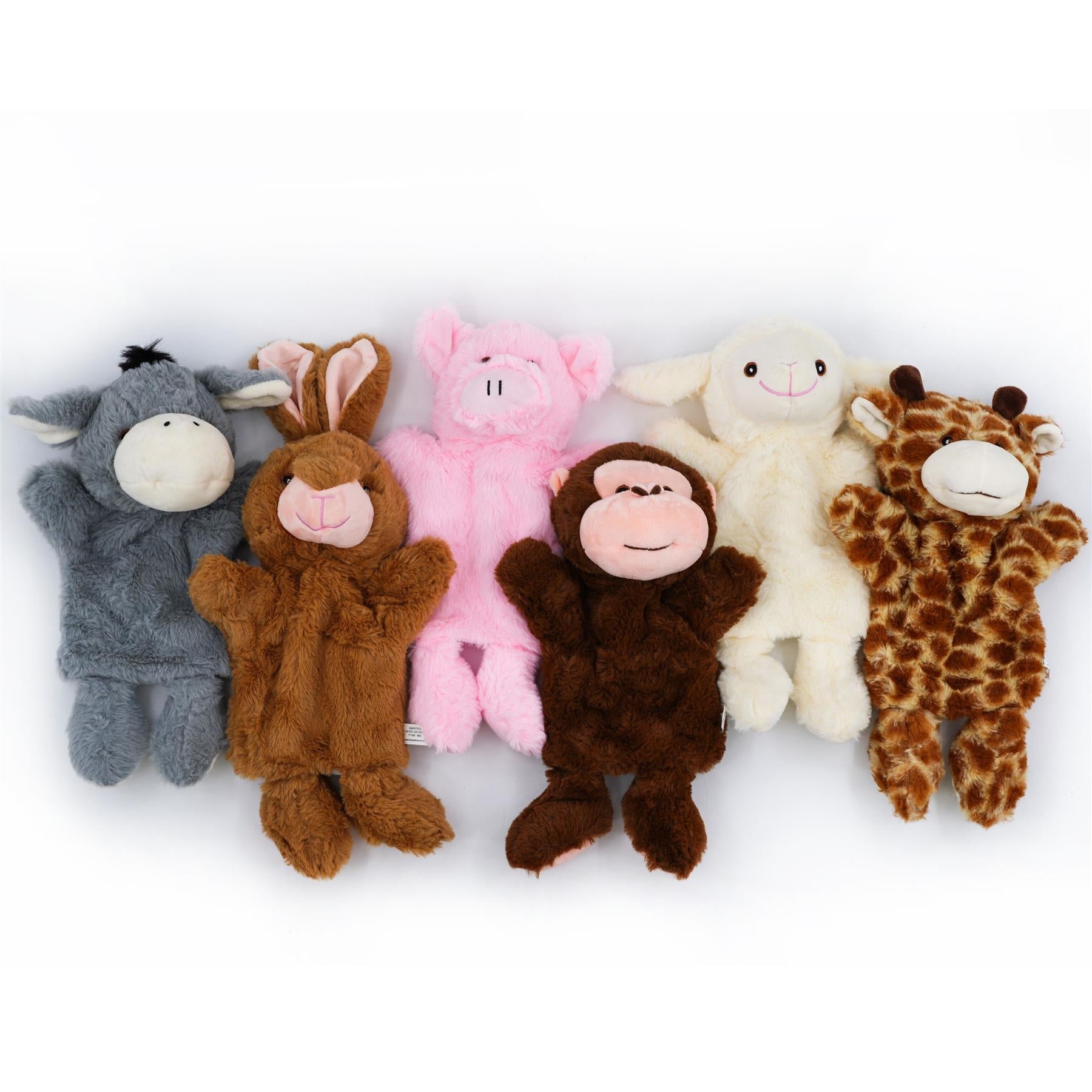Set Of 6 Animal Hand Puppets For Story Telling & Acts by The Magic Toy Shop - The Magic Toy Shop