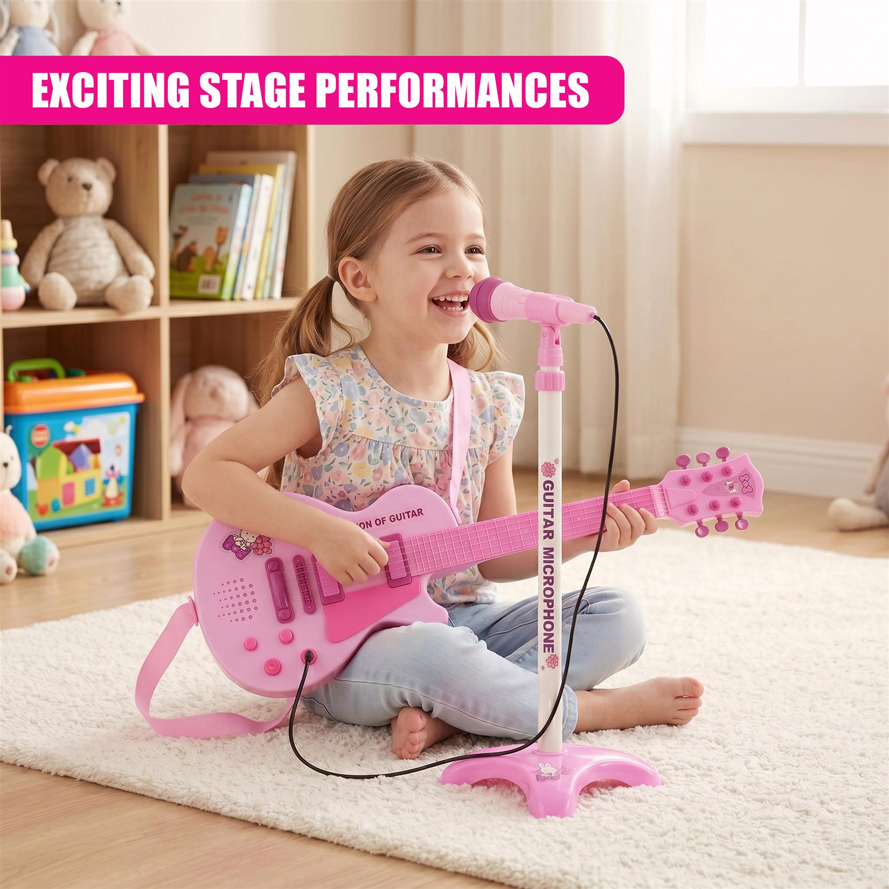 Pink Guitar Playset