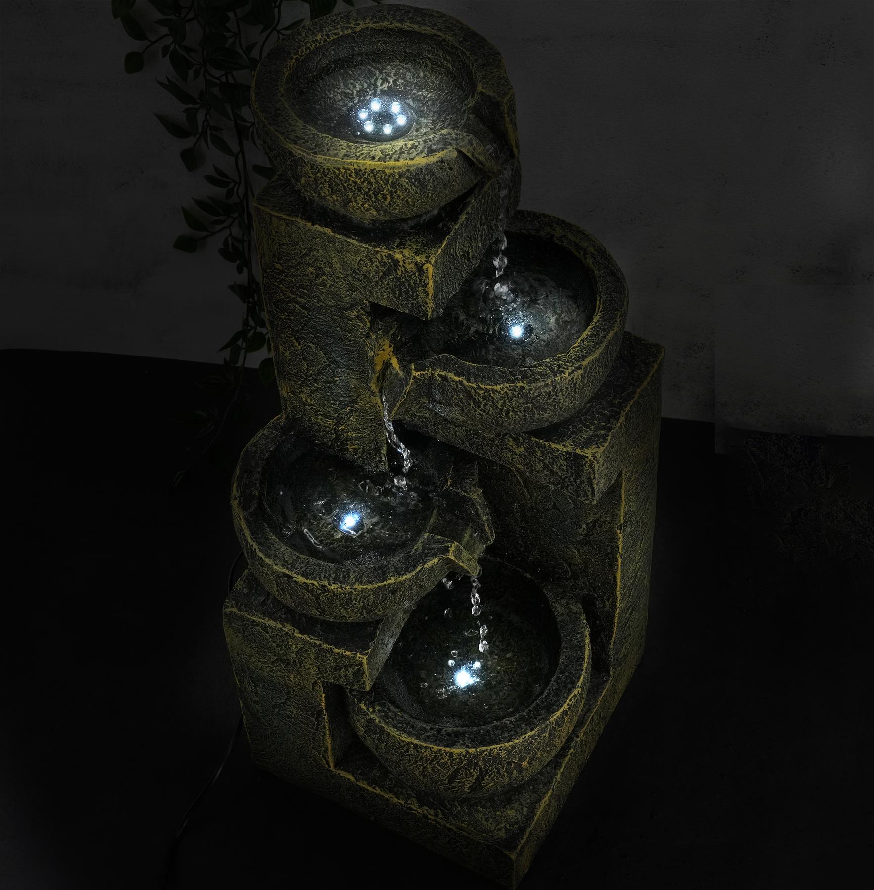 4 Tier Water Feature Outdoor With LED by GEEZY - The Magic Toy Shop