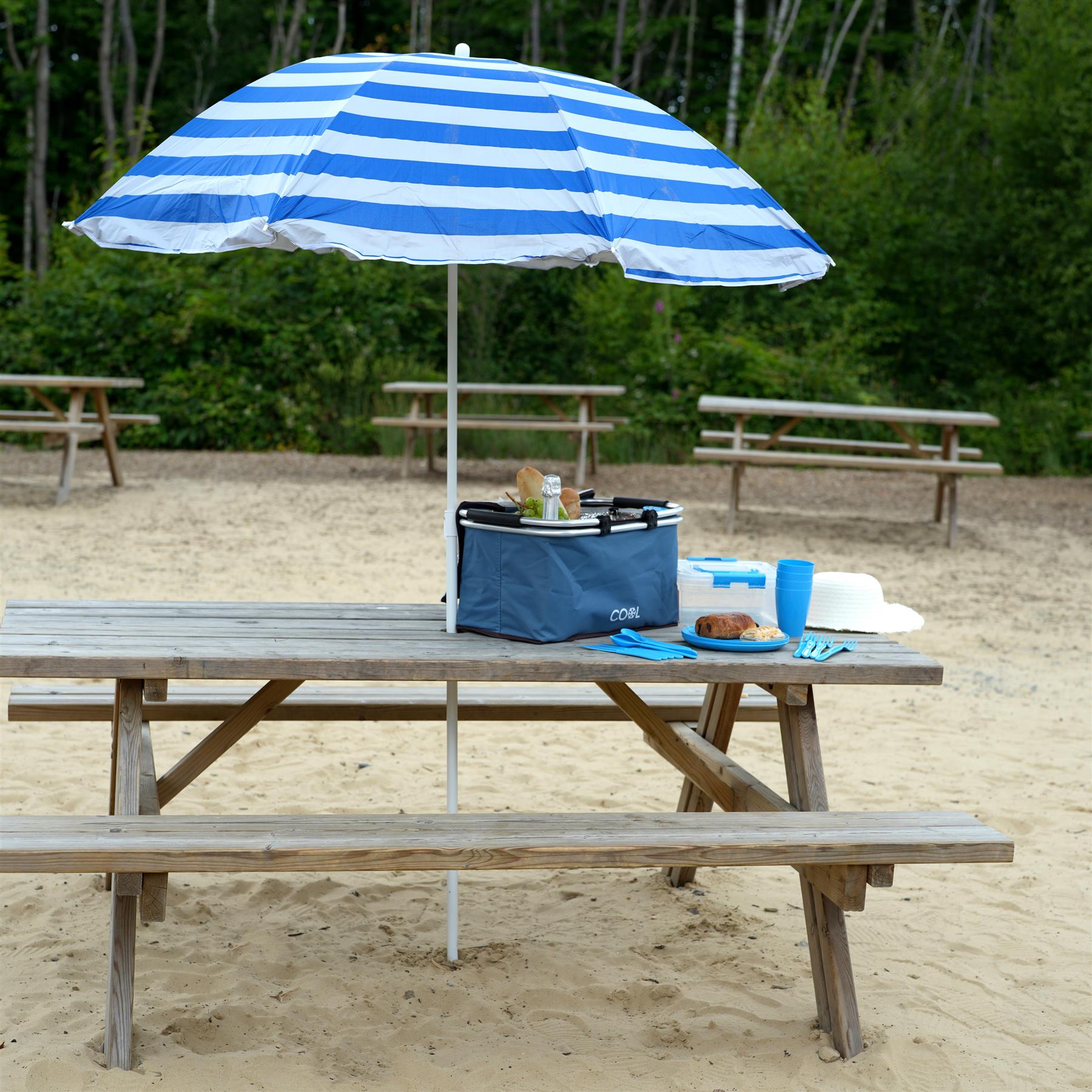 Blue Garden Parasol 1.7m by The Magic Toy Shop - The Magic Toy Shop