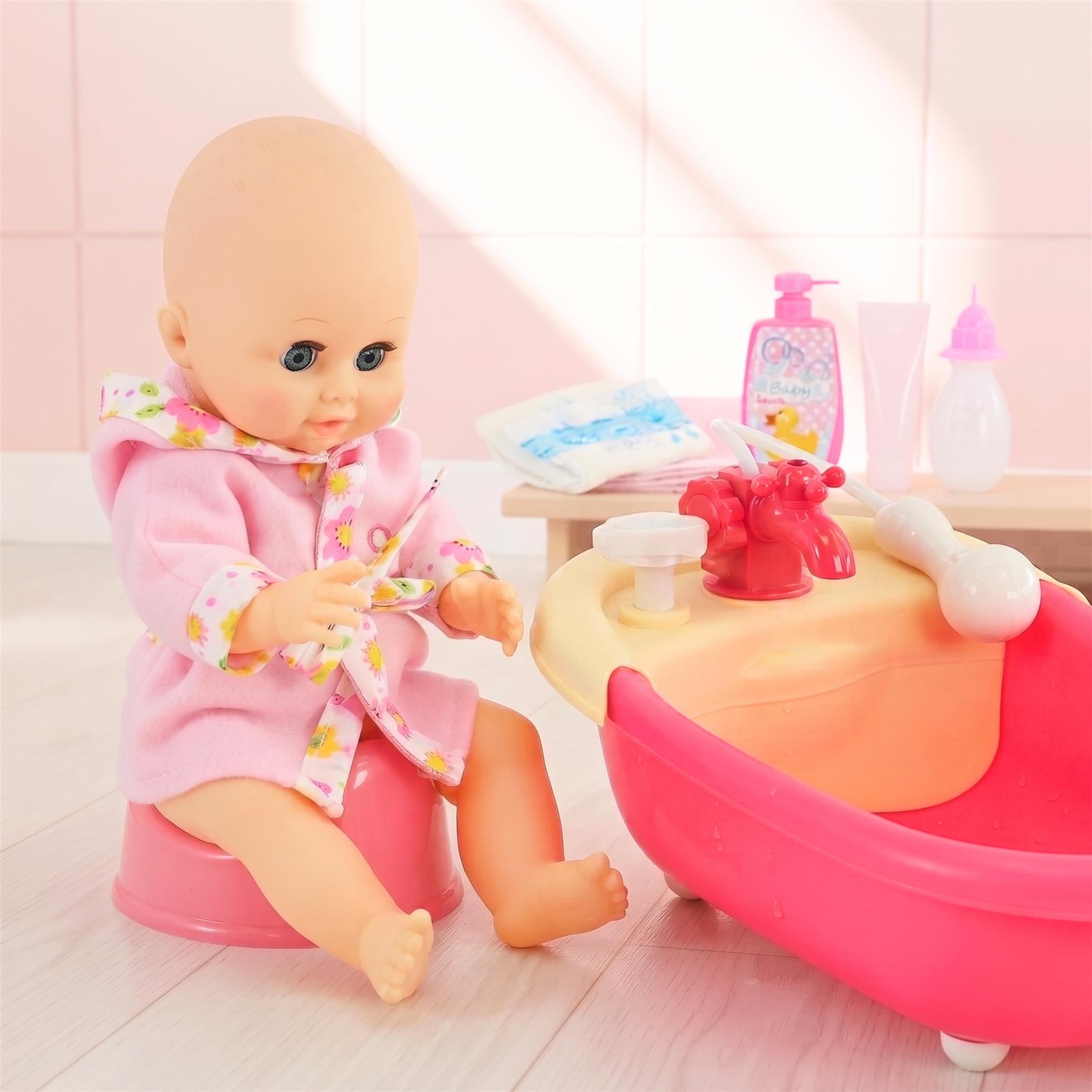Doll and Bath set with Accessories