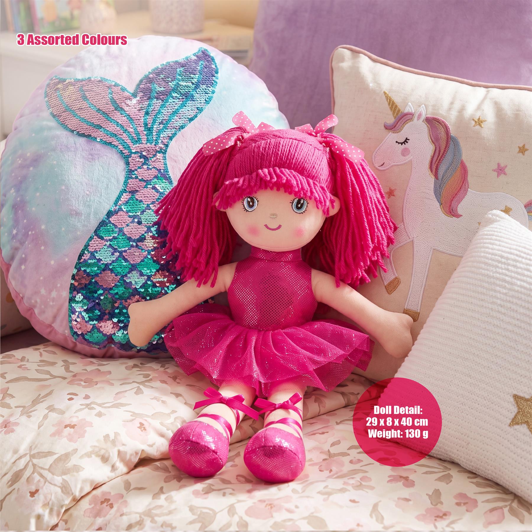 Ballerina Rag Doll 16"