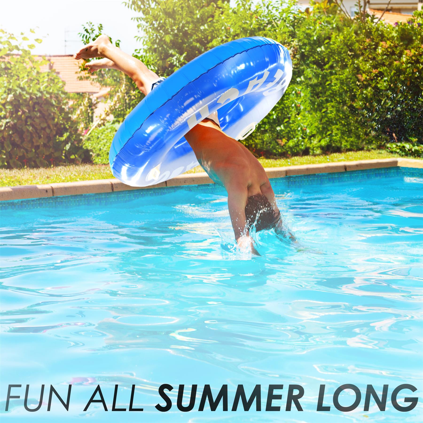 Nalu Blue Turbo Tyre Ring With Handles by Nalu - The Magic Toy Shop