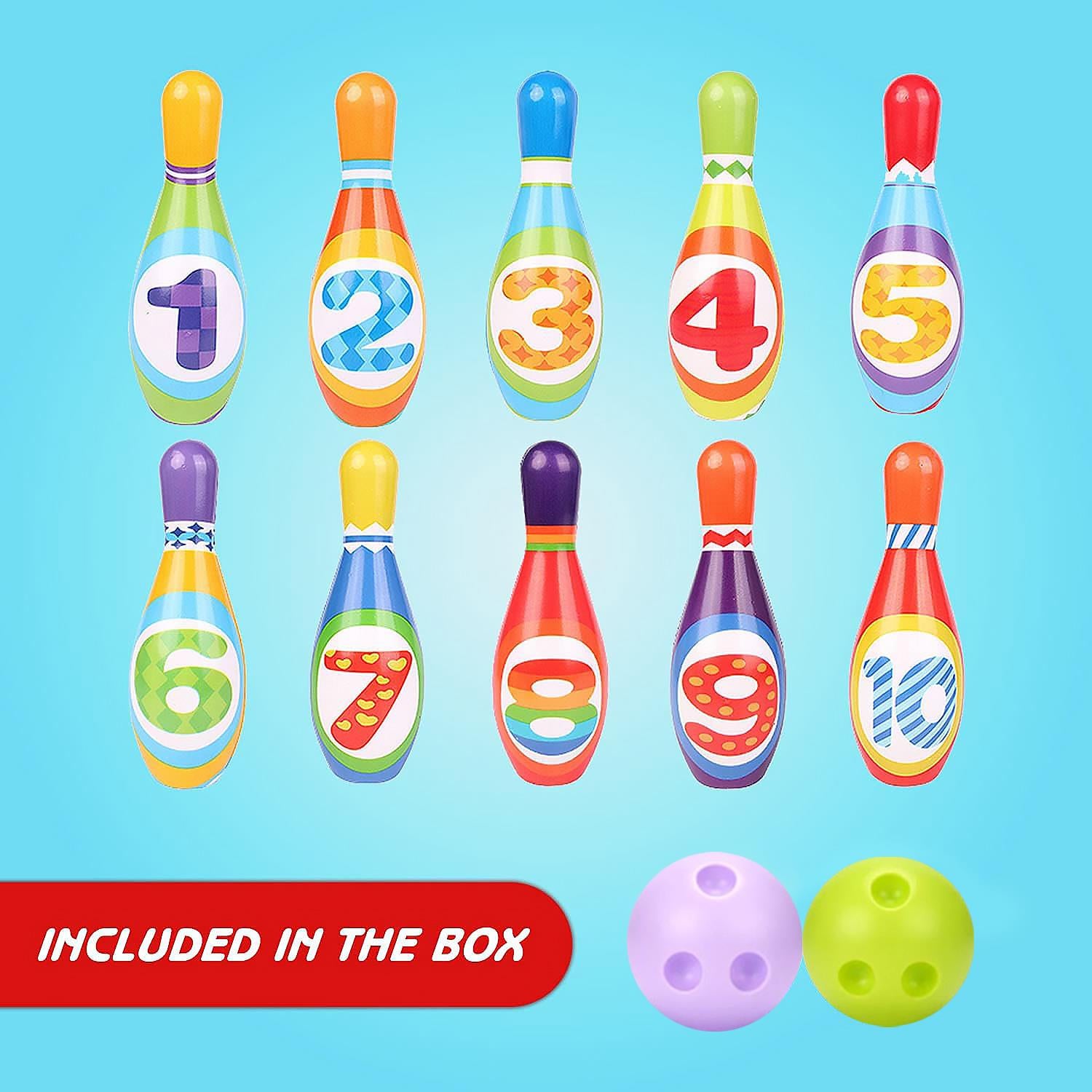 Kids Educational Bowling Play Set by The Magic Toy Shop - The Magic Toy Shop