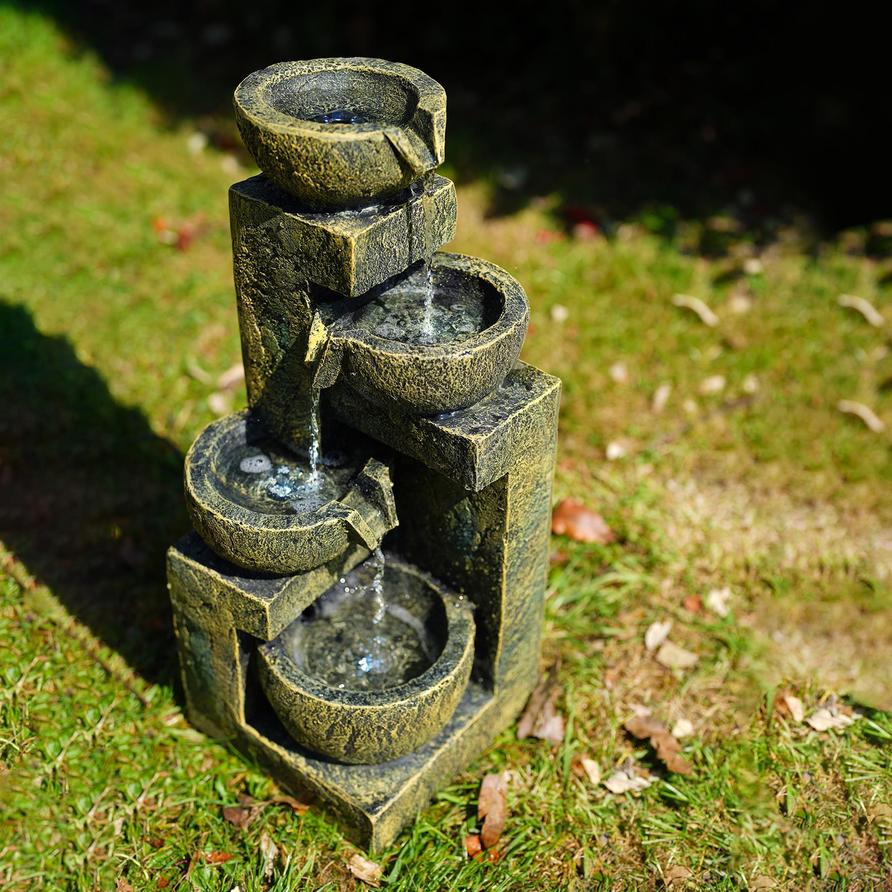 4 Tier Water Feature Outdoor With LED by GEEZY - The Magic Toy Shop