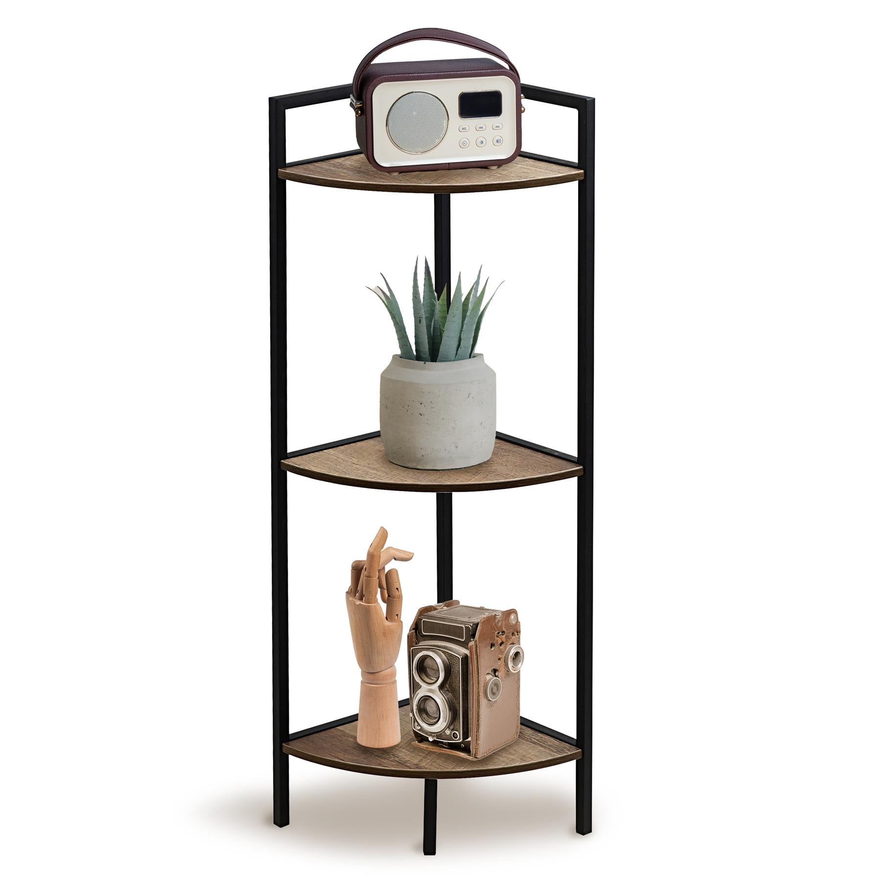 3 Tier Wooden Corner Shelf by GEEZY - The Magic Toy Shop