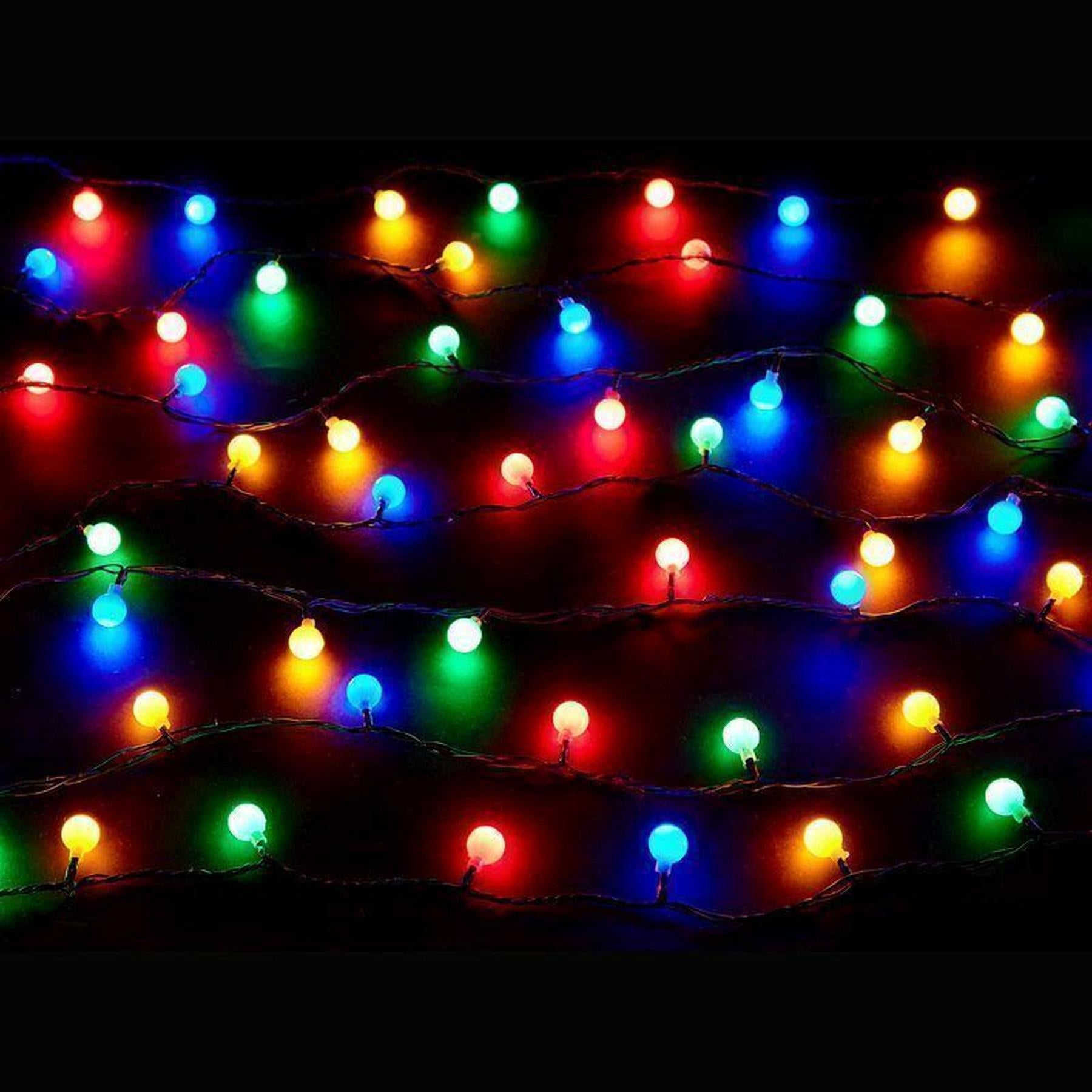 200 Berry Christmas LED Lights Multicolour