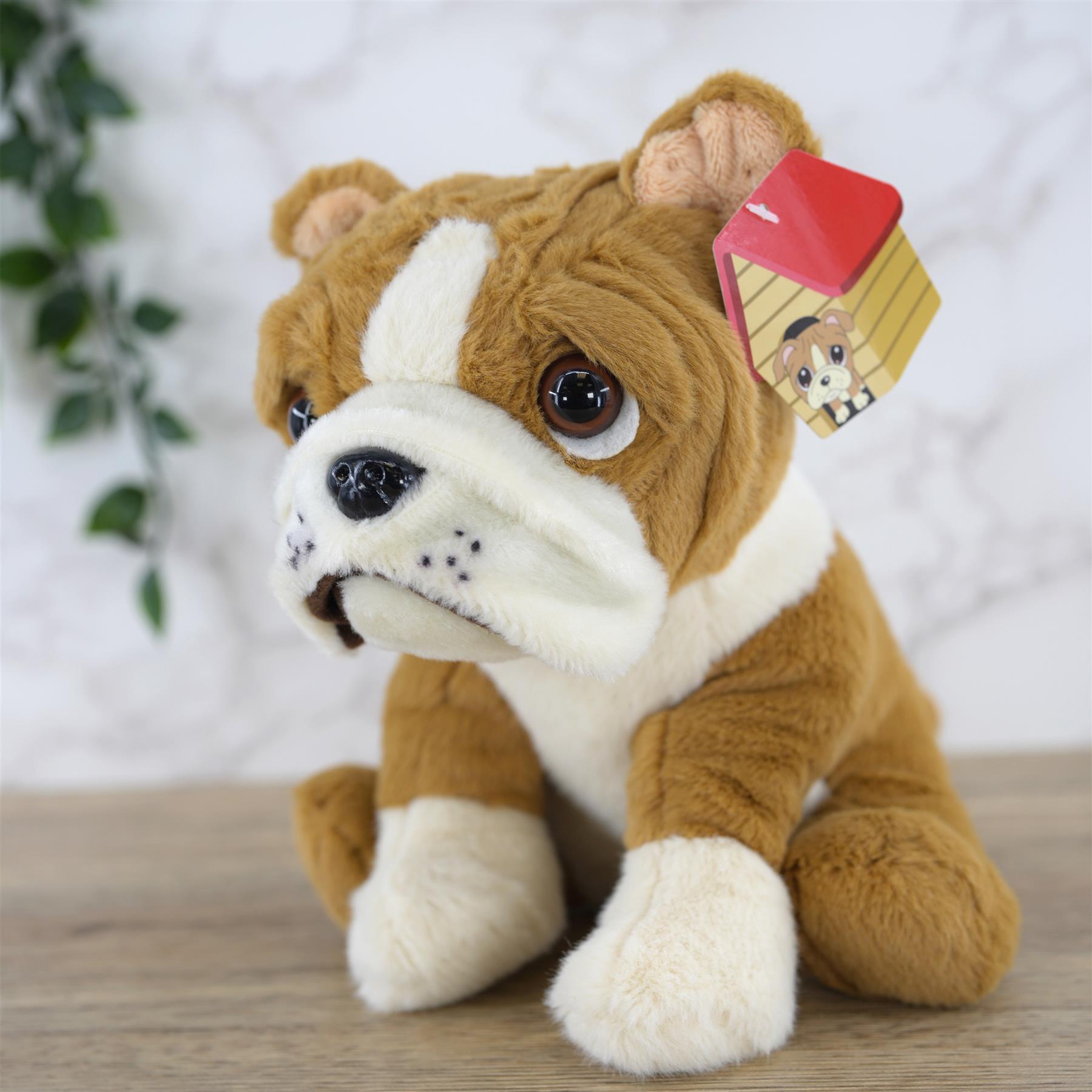 Small Sitting English Bulldog Soft Toy by The Magic Toy Shop - The Magic Toy Shop