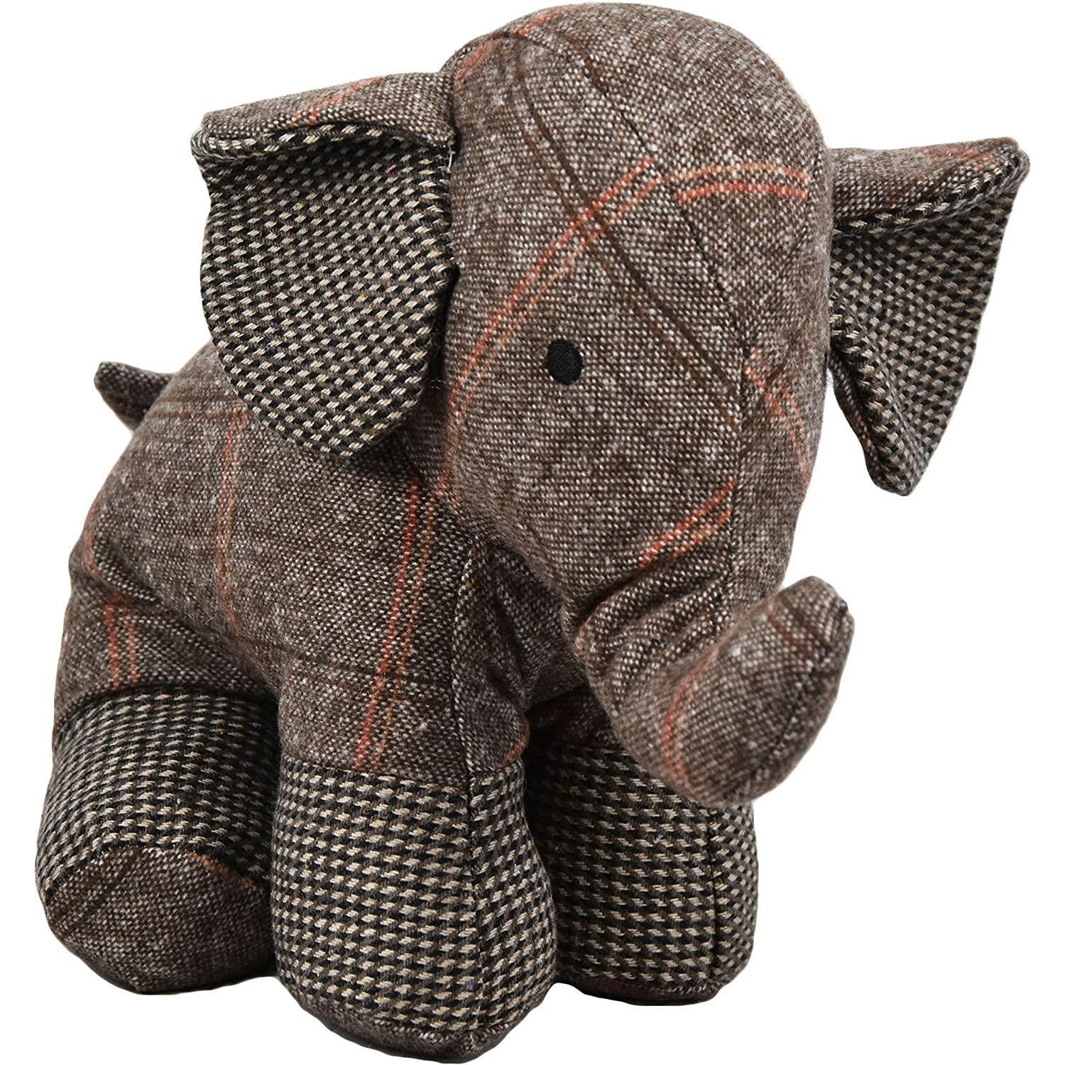 Tartan Elephant Door Stops by The Magic Toy Shop - The Magic Toy Shop