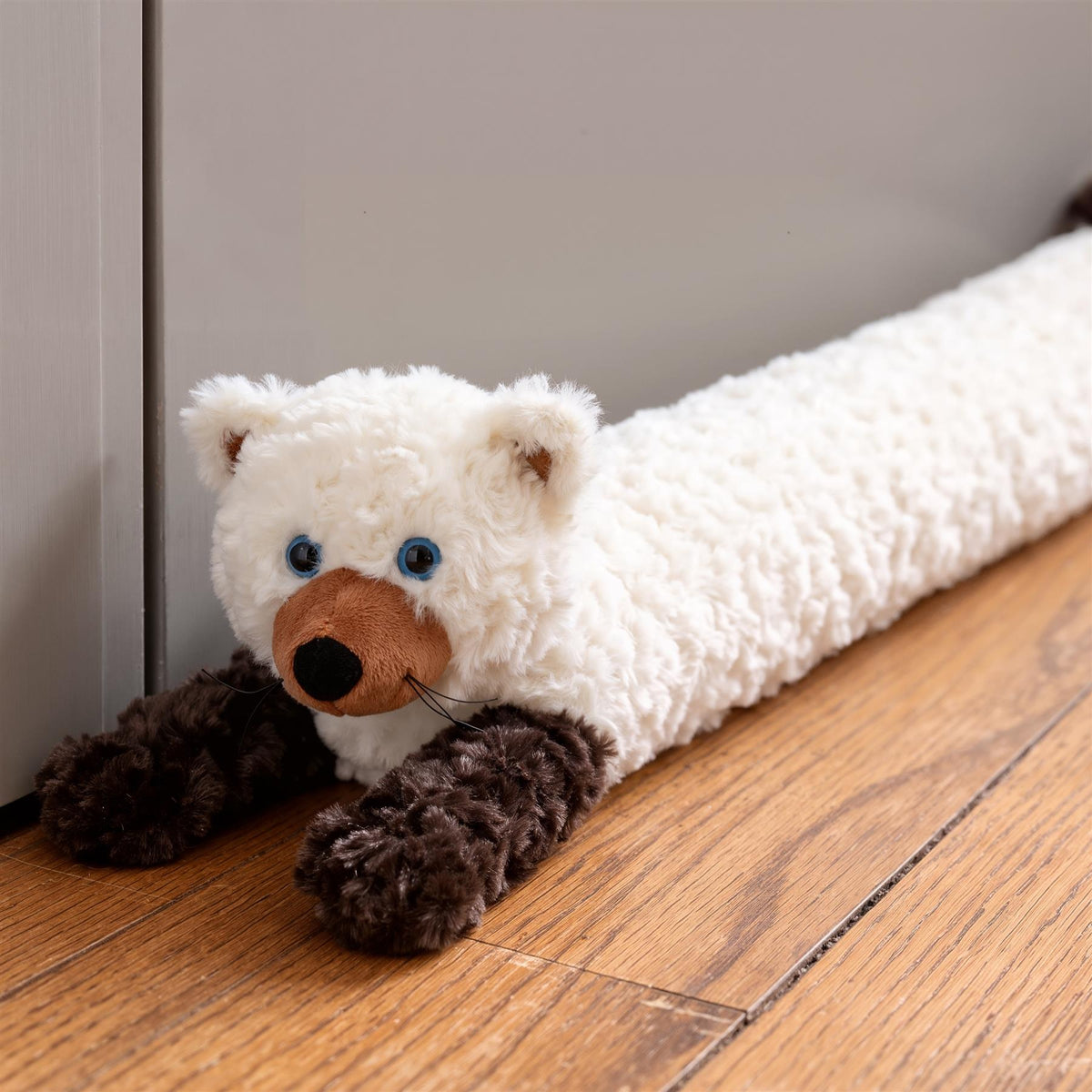 Cream Cat Novelty Draught Excluder