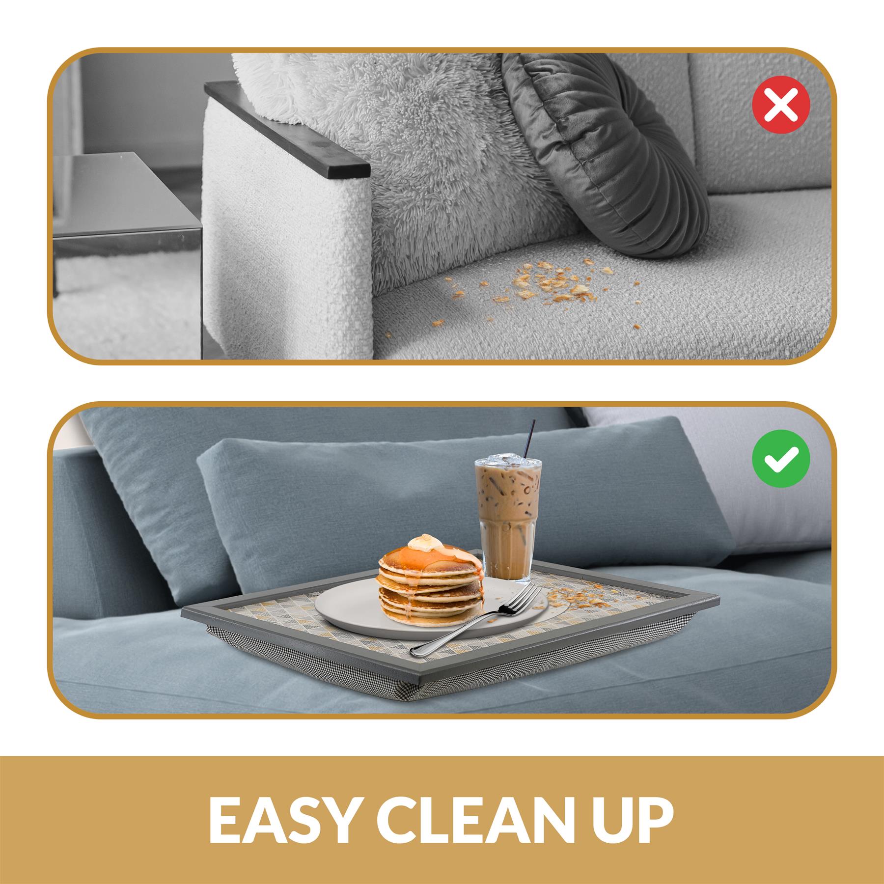 Smile and Be Happy Lap Tray With Bean Bag Cushion by Geezy - The Magic Toy Shop