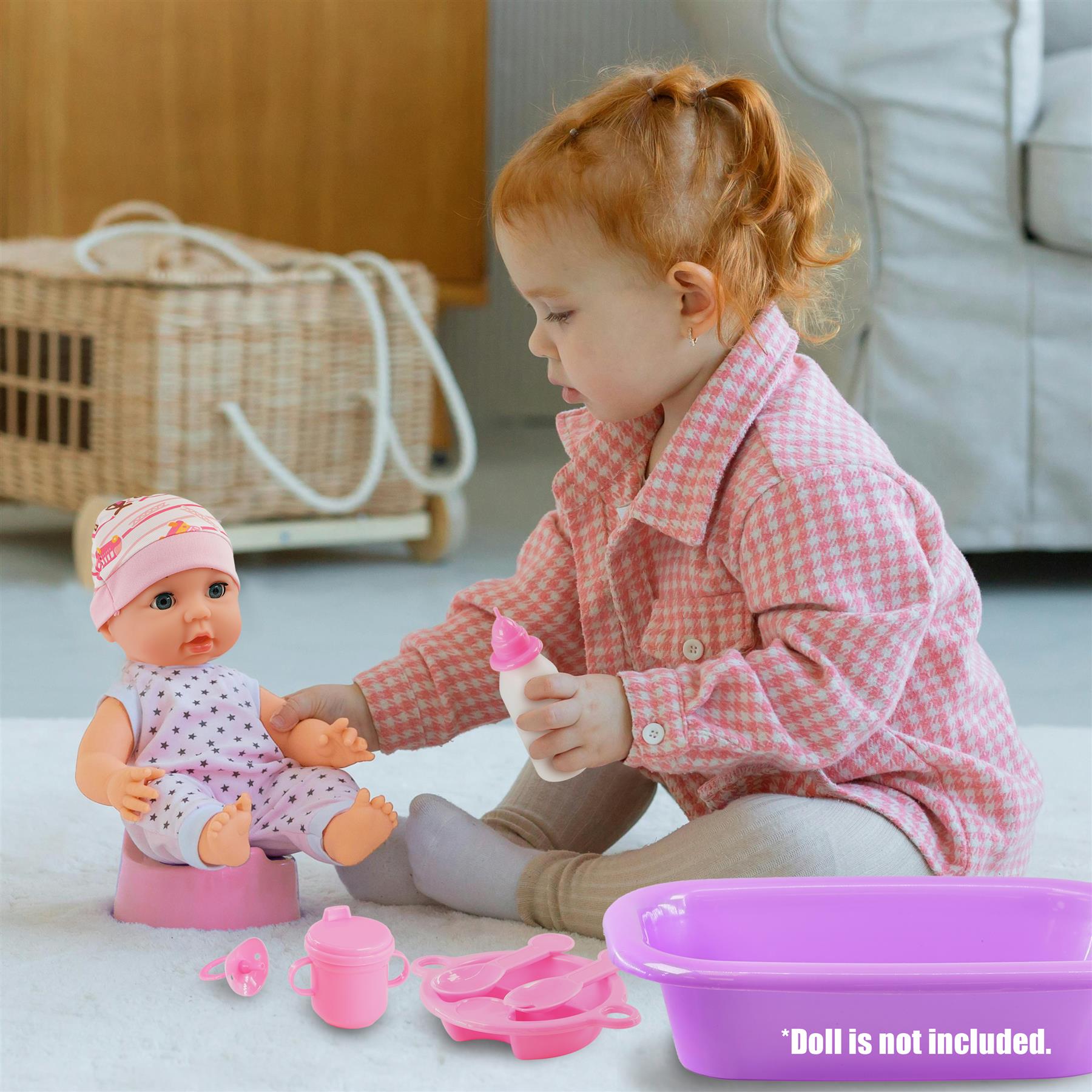 Baby Doll Bath Set with Accessories by BiBi Doll - The Magic Toy Shop