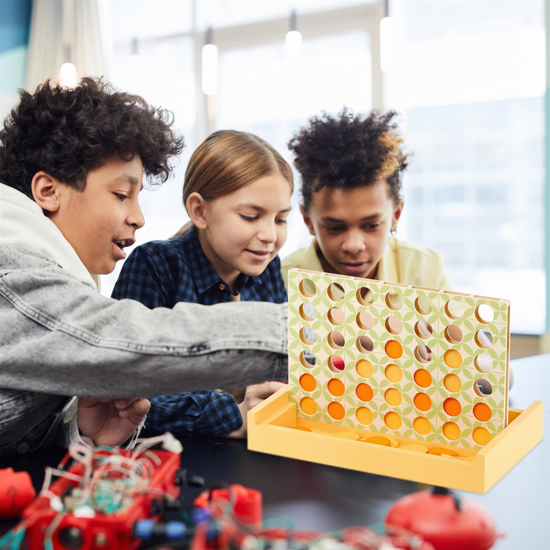 4 In A Row Classic Wooden Board Game by The Magic Toy Shop - The Magic Toy Shop