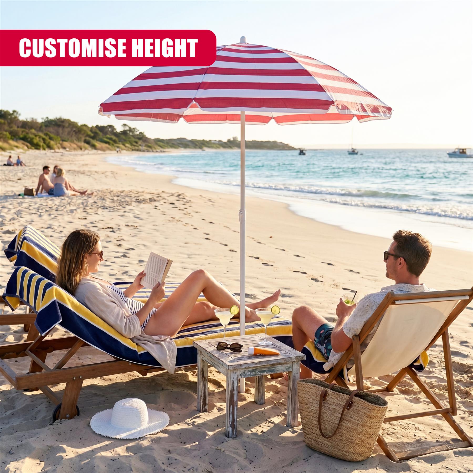 Red Striped Parasol
