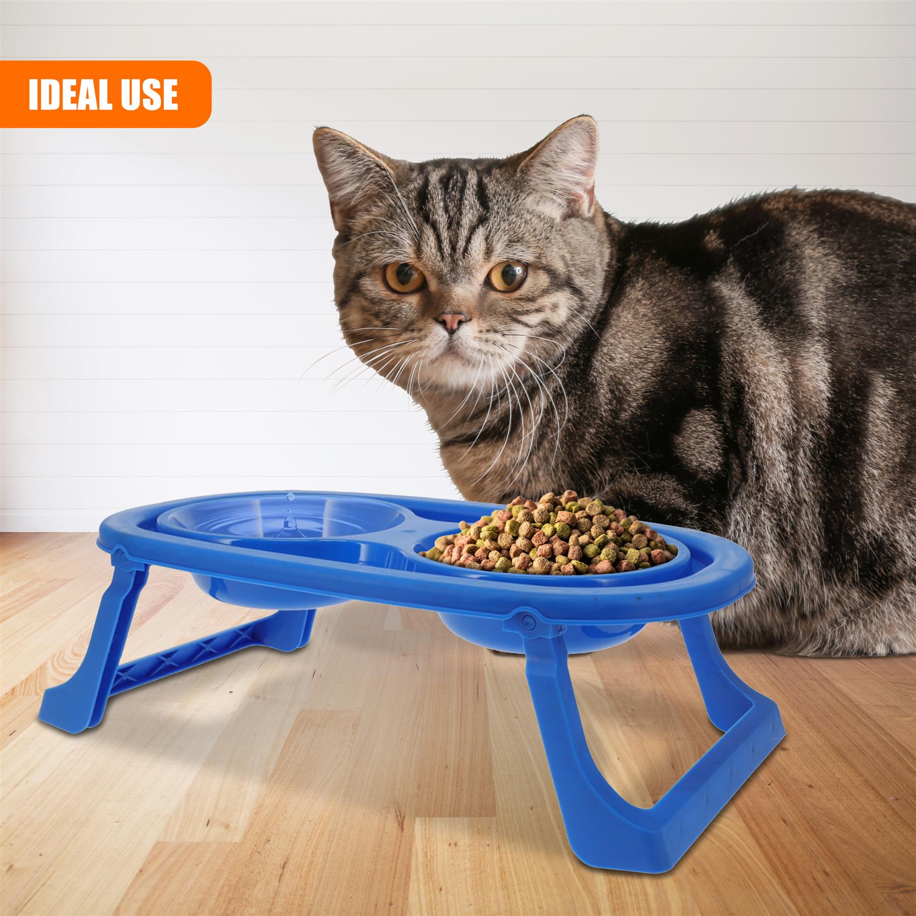 Elevated Double Pet Bowls by GEEZY - The Magic Toy Shop
