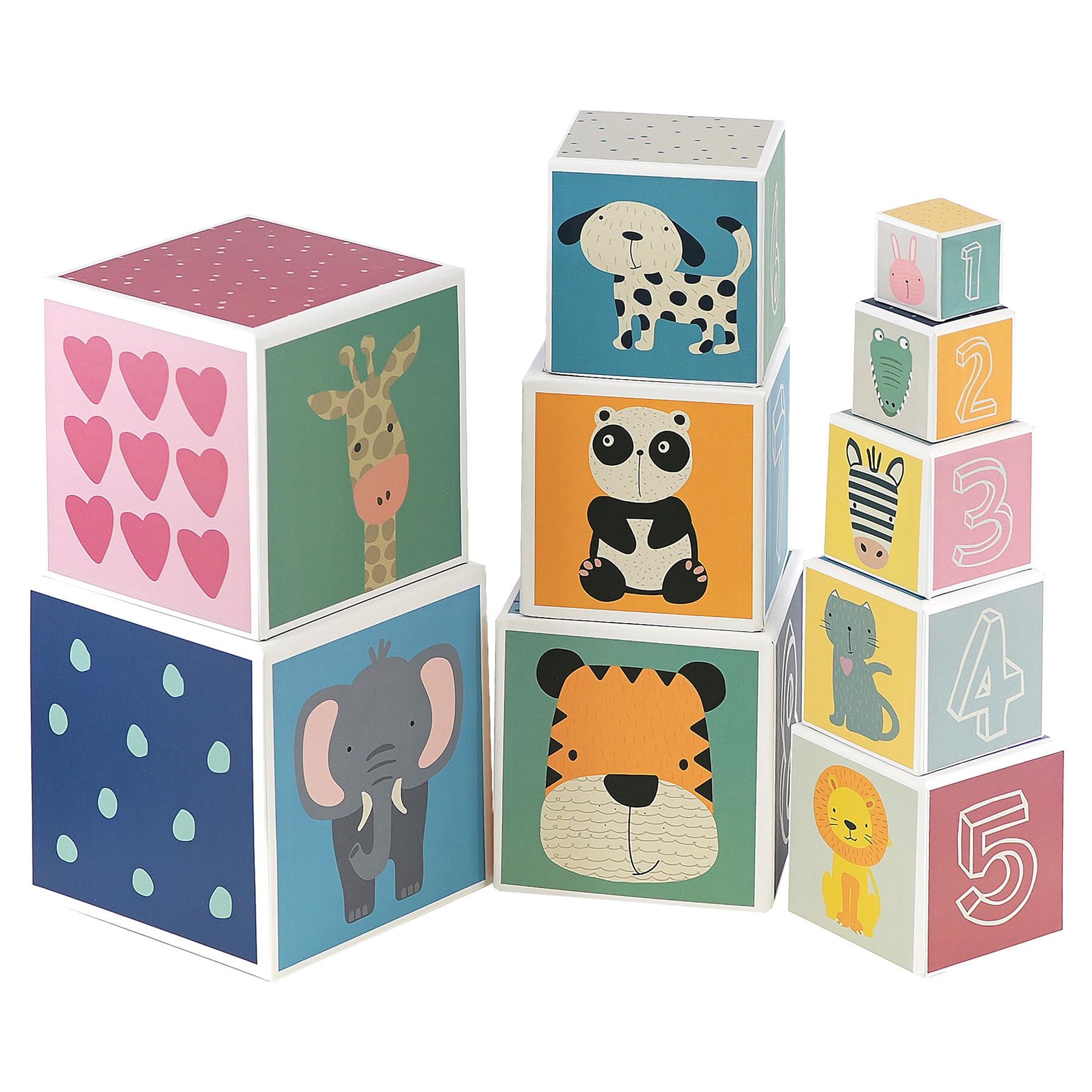 Large Nesting & Stacking Blocks Cubes Set by The Magic Toy Shop - The Magic Toy Shop