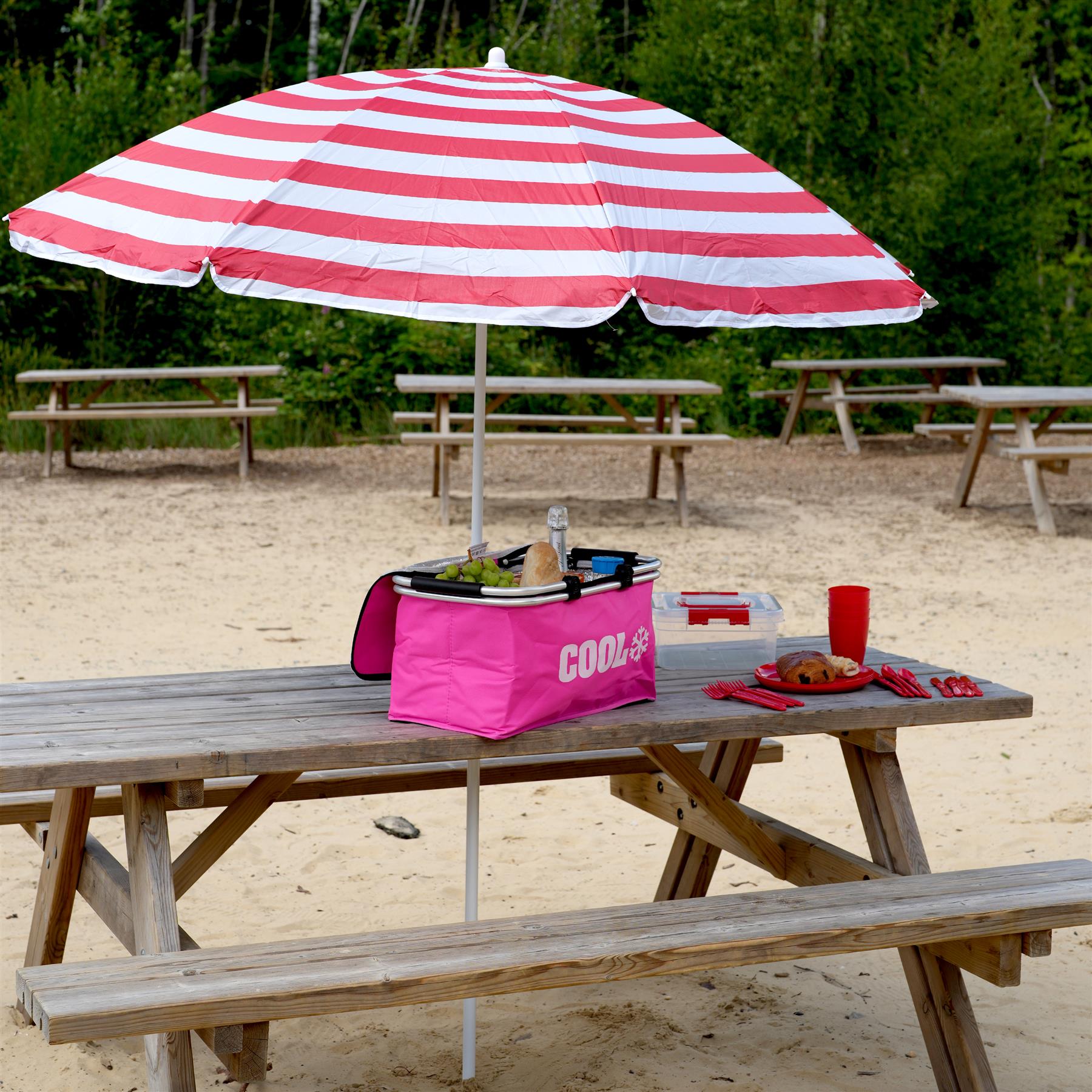 Red Garden Parasol 1.7m by The Magic Toy Shop - The Magic Toy Shop