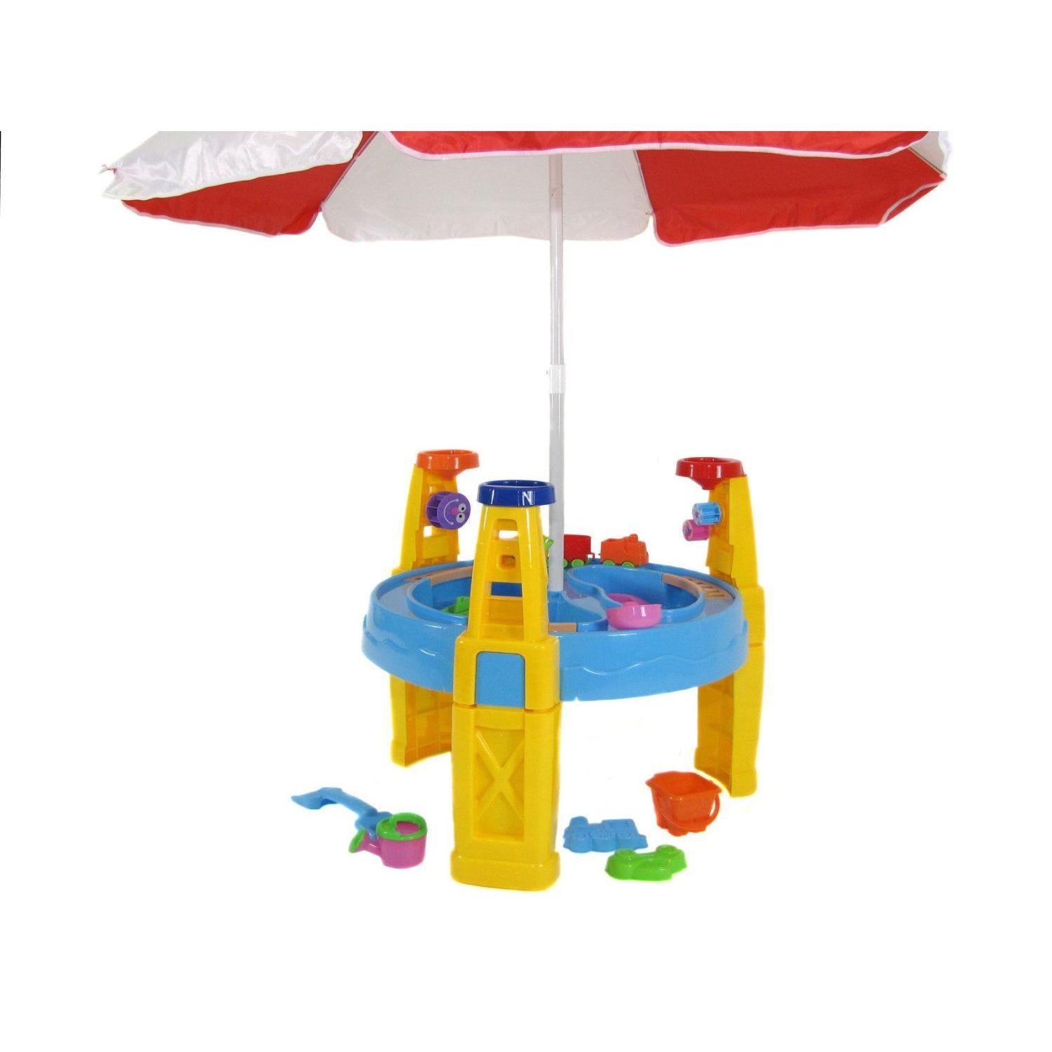 Sand and Water Table with Parasol by The Magic Toy Shop - The Magic Toy Shop
