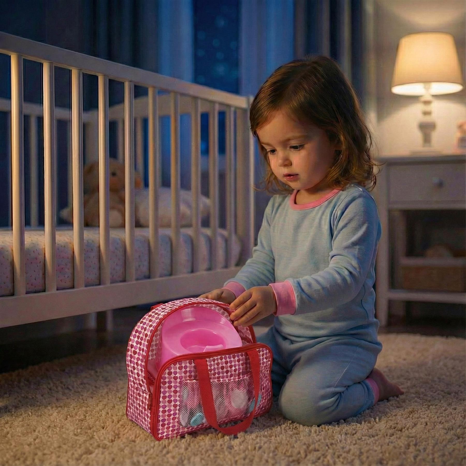 "Gender-neutral doll and accessory set for toddler play." - The Magic Toy Shop