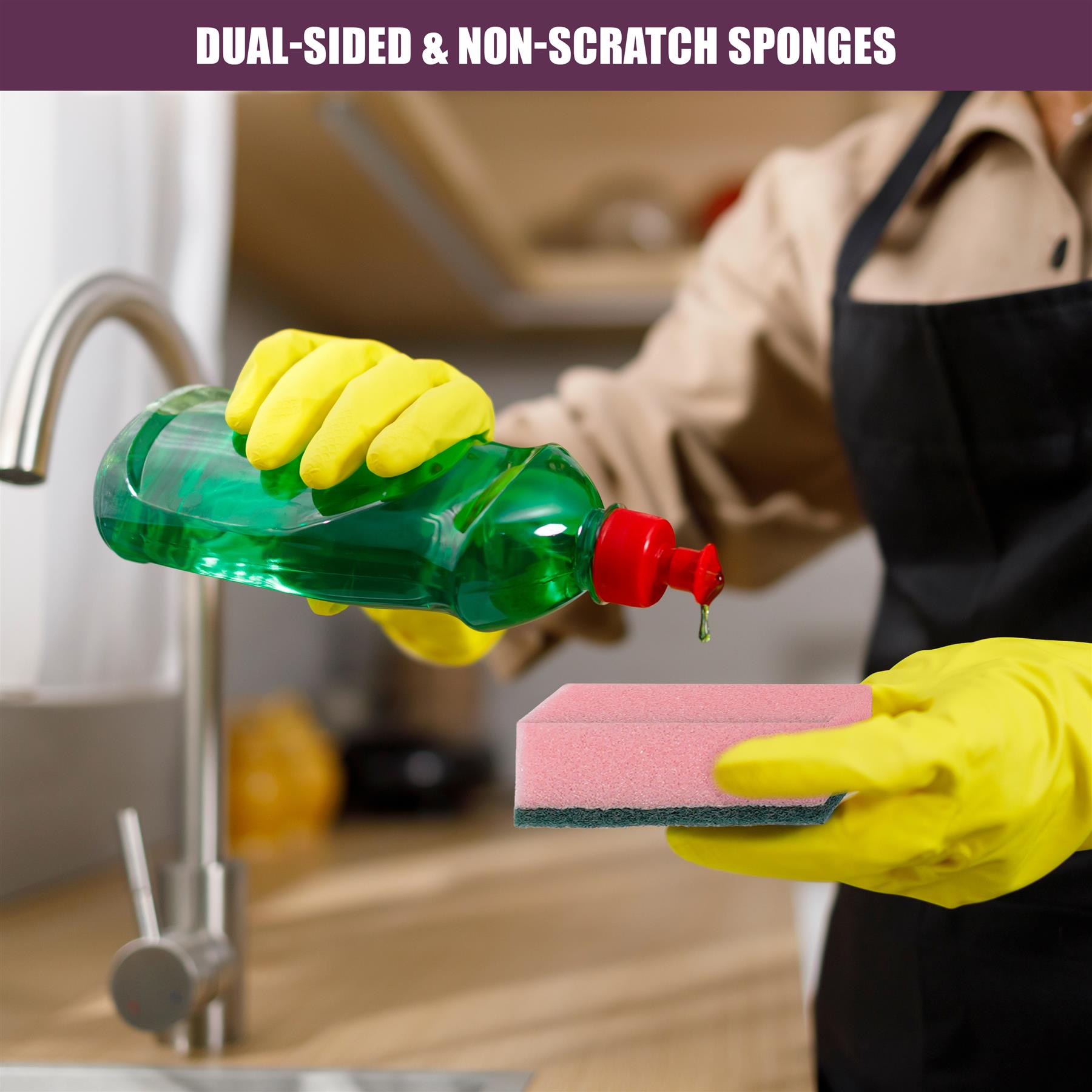 Kitchen Scourers and Sponges Cleaning Set of 11 Pieces by GEEZY - The Magic Toy Shop