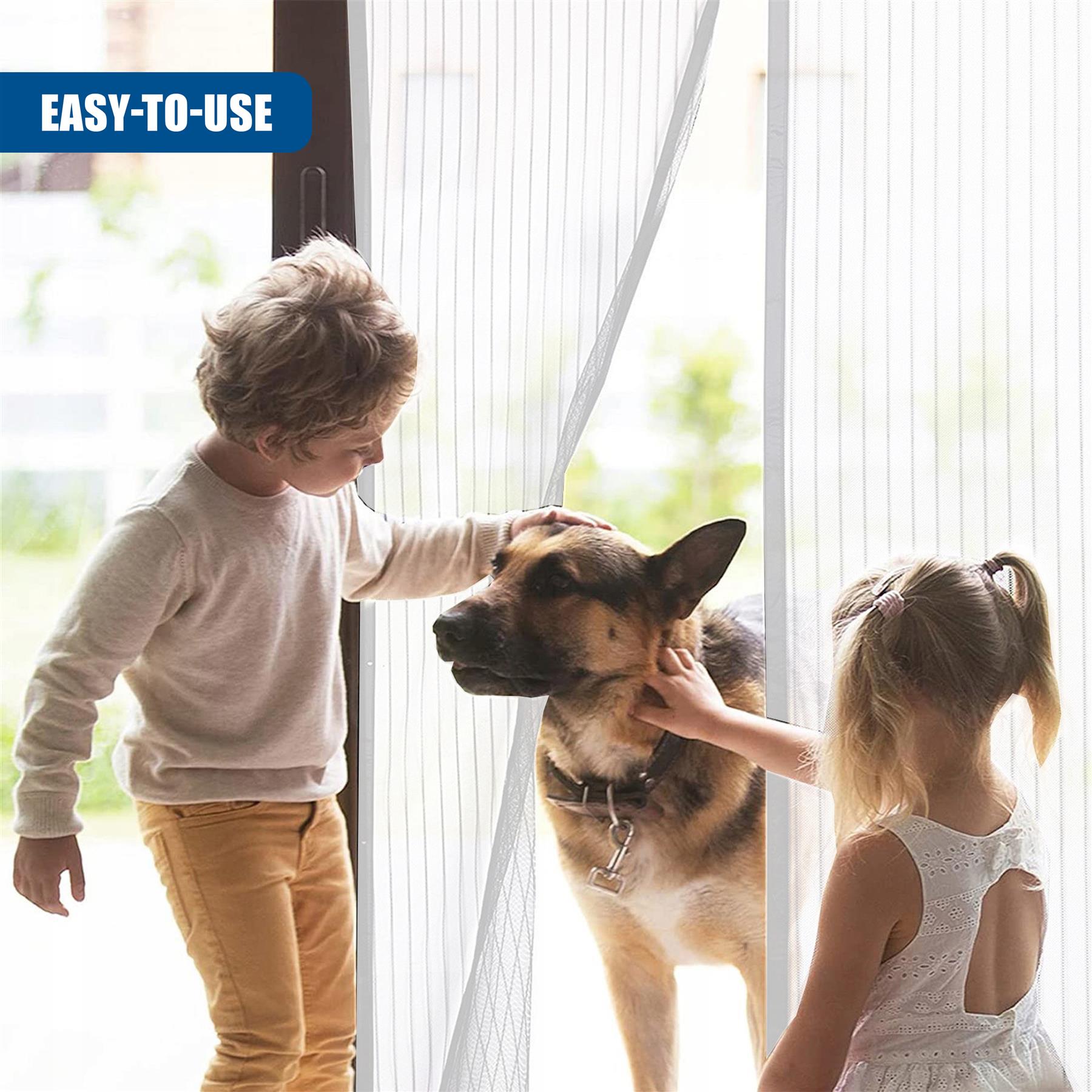 Magnetic Insect Door Screen White