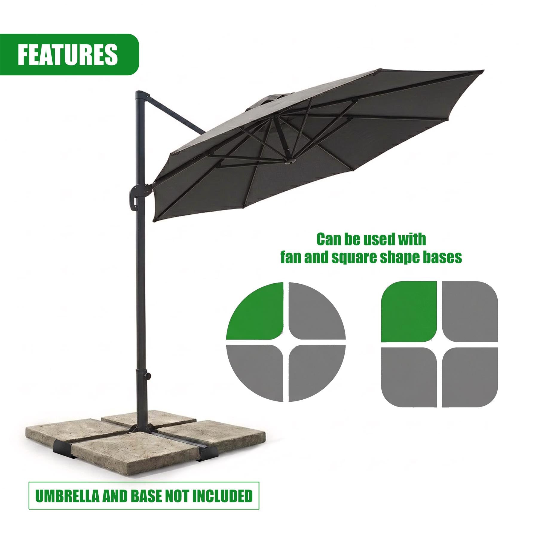 Metal Foldable Parasol Base