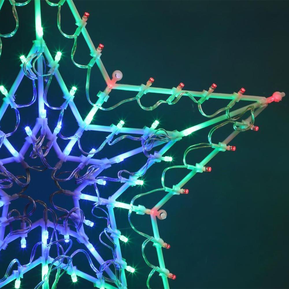 Christmas LED Light Star Silhouette Multicoloured by GEEZY - The Magic Toy Shop
